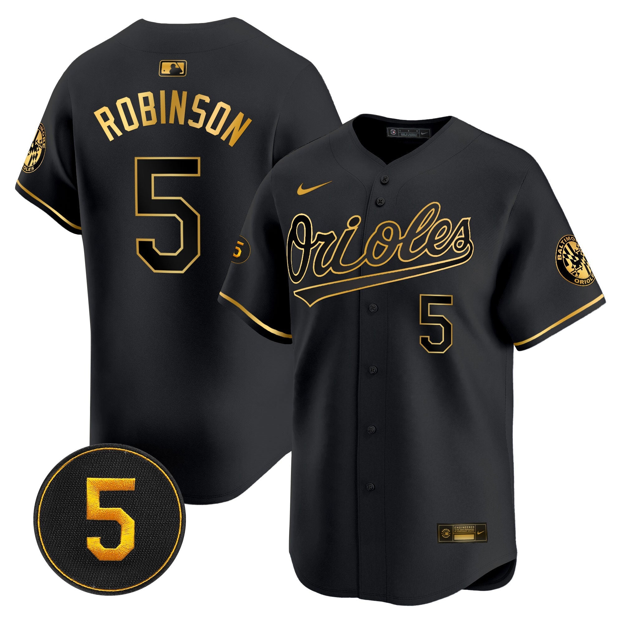 Men’s Baltimore Robinson Patch Vapor Premier Limited Jersey