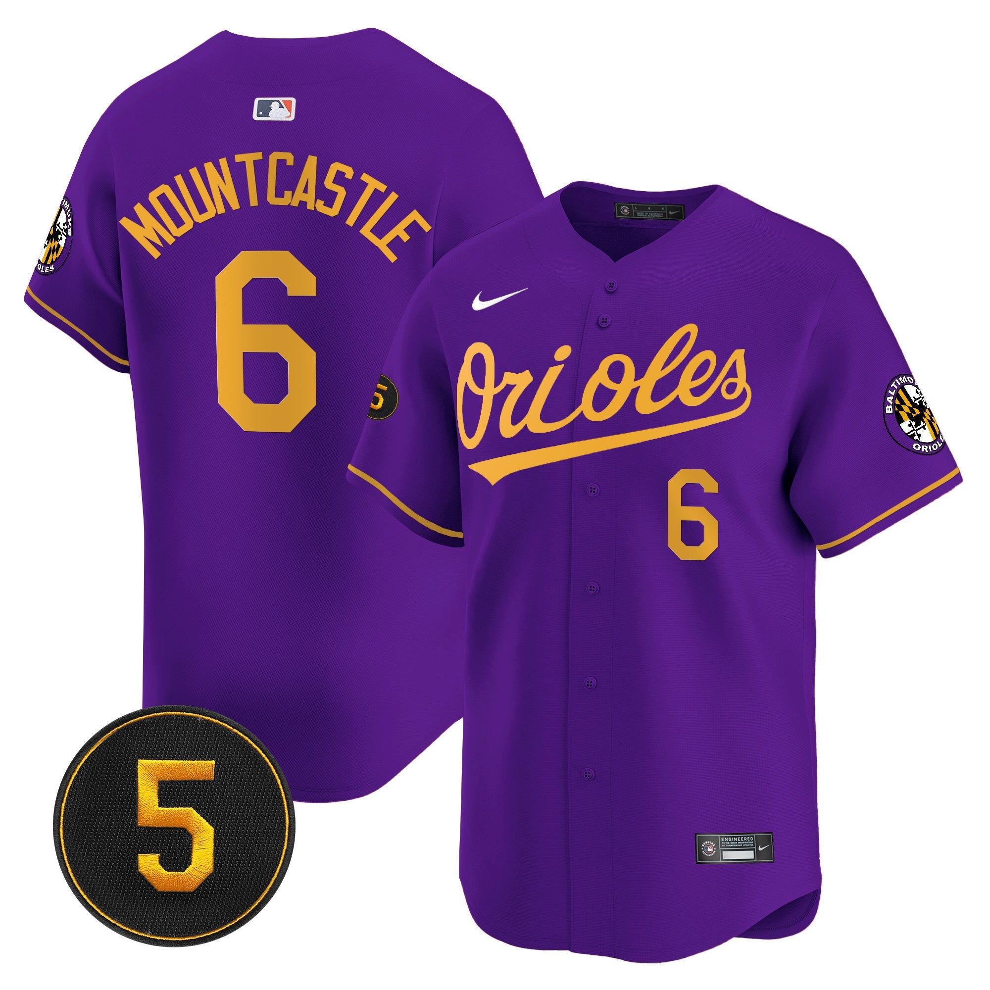 Men’s Baltimore Robinson Patch Vapor Premier Limited Jersey