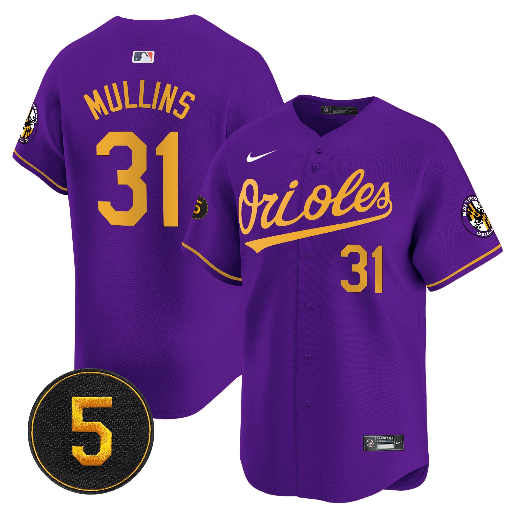 Men’s Baltimore Robinson Patch Vapor Premier Limited Jersey