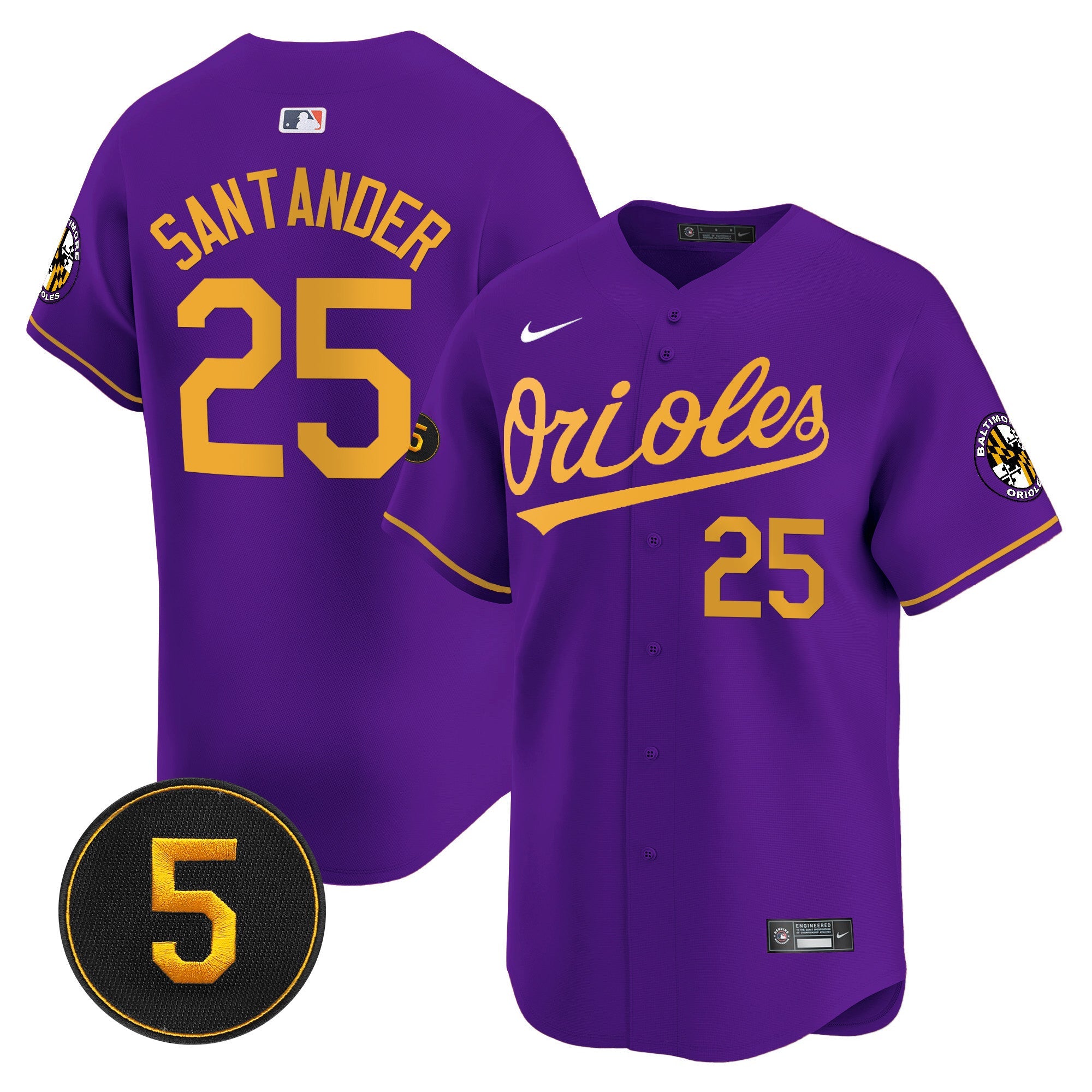 Men’s Baltimore Robinson Patch Vapor Premier Limited Jersey