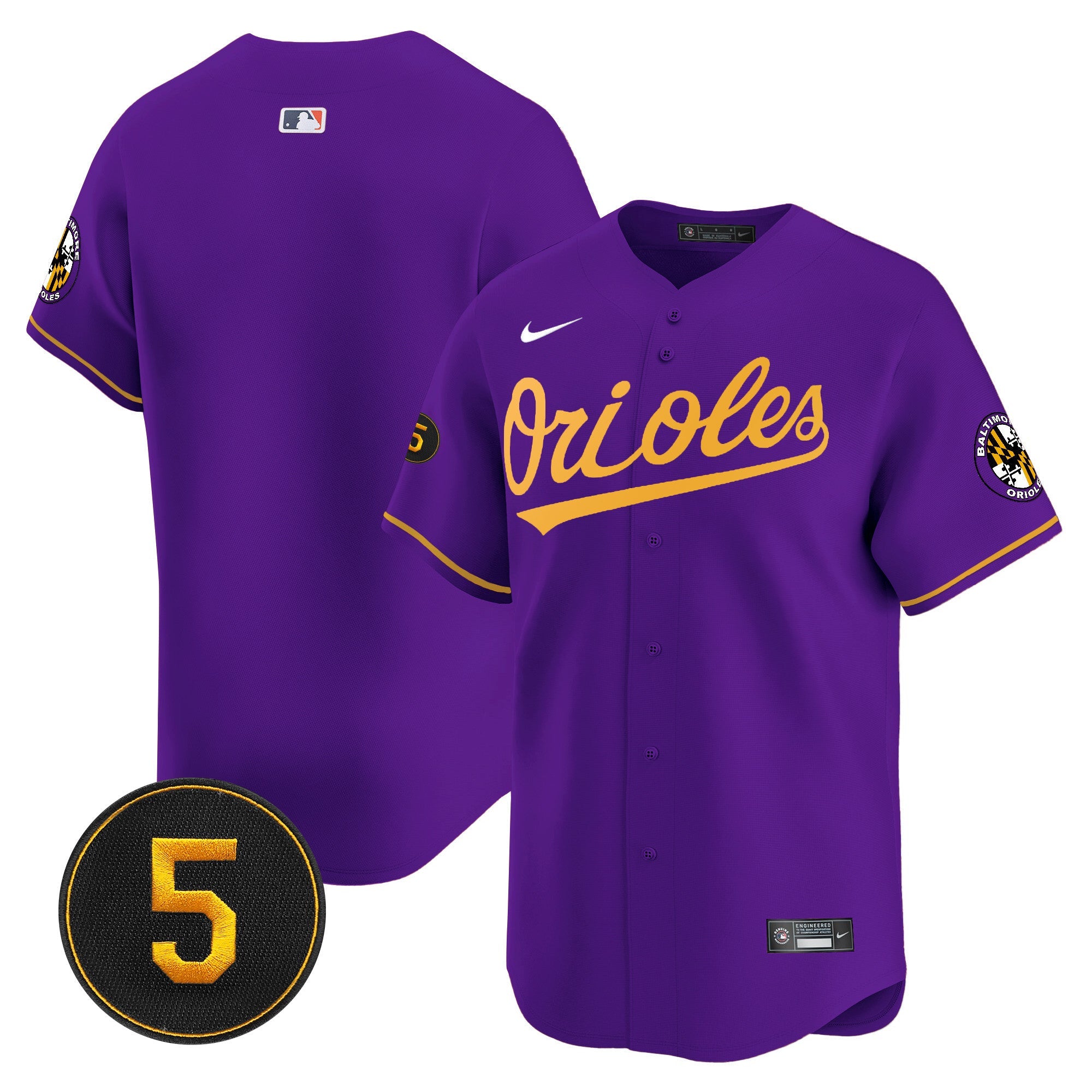 Men’s Baltimore Robinson Patch Vapor Premier Limited Jersey