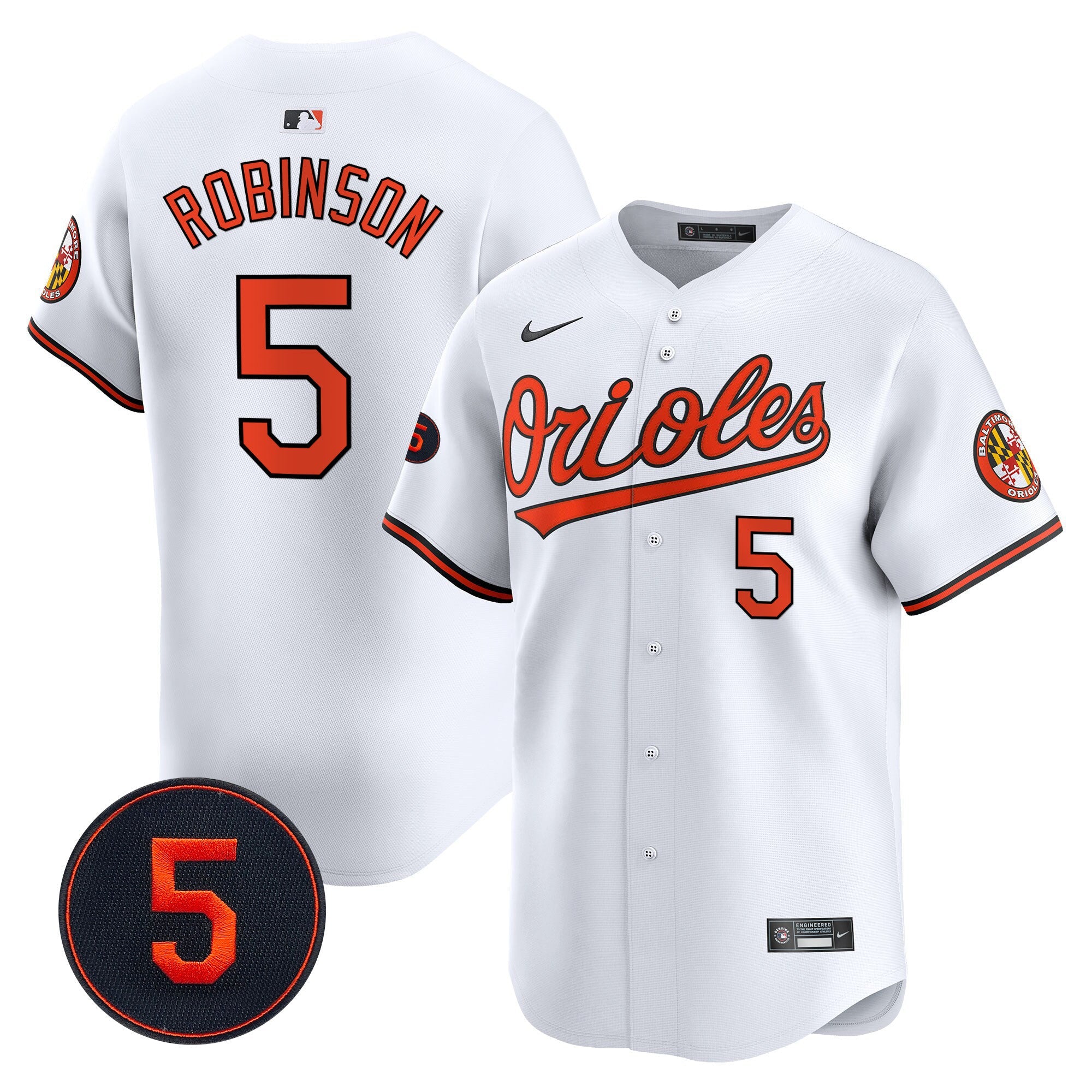 Men’s Baltimore Robinson Patch Vapor Premier Limited Jersey