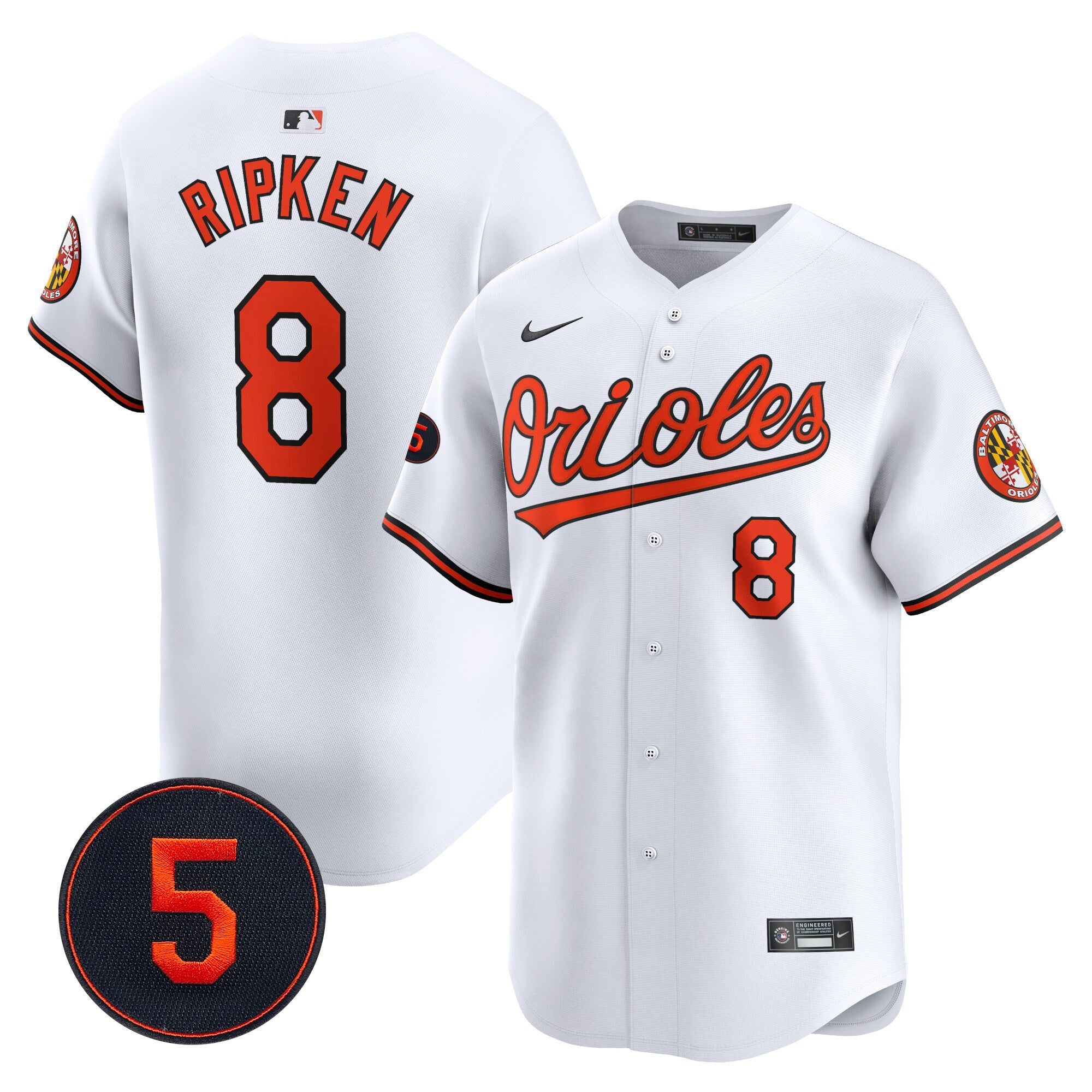 Men’s Baltimore Robinson Patch Vapor Premier Limited Jersey