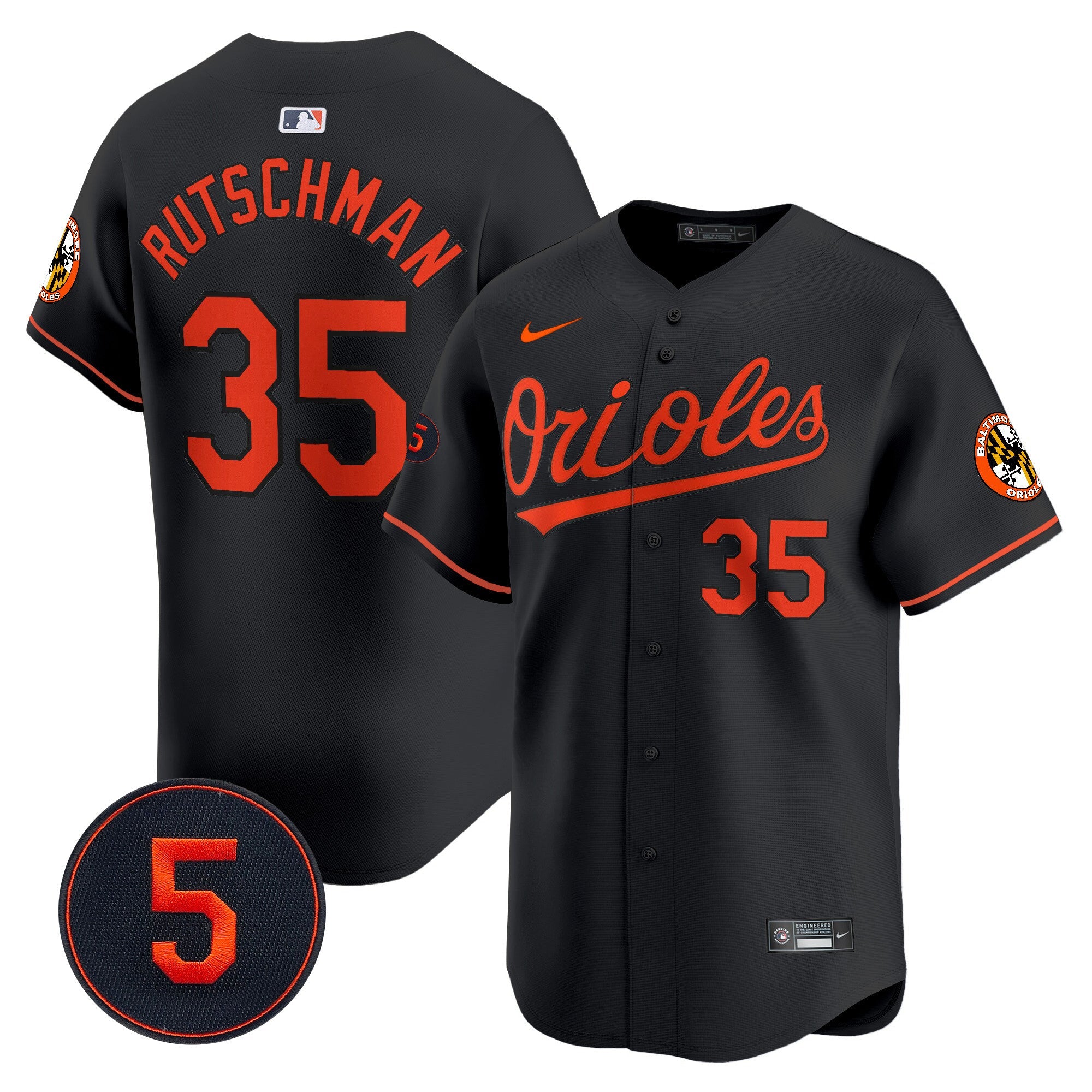 Men’s Baltimore Robinson Patch Vapor Premier Limited Jersey