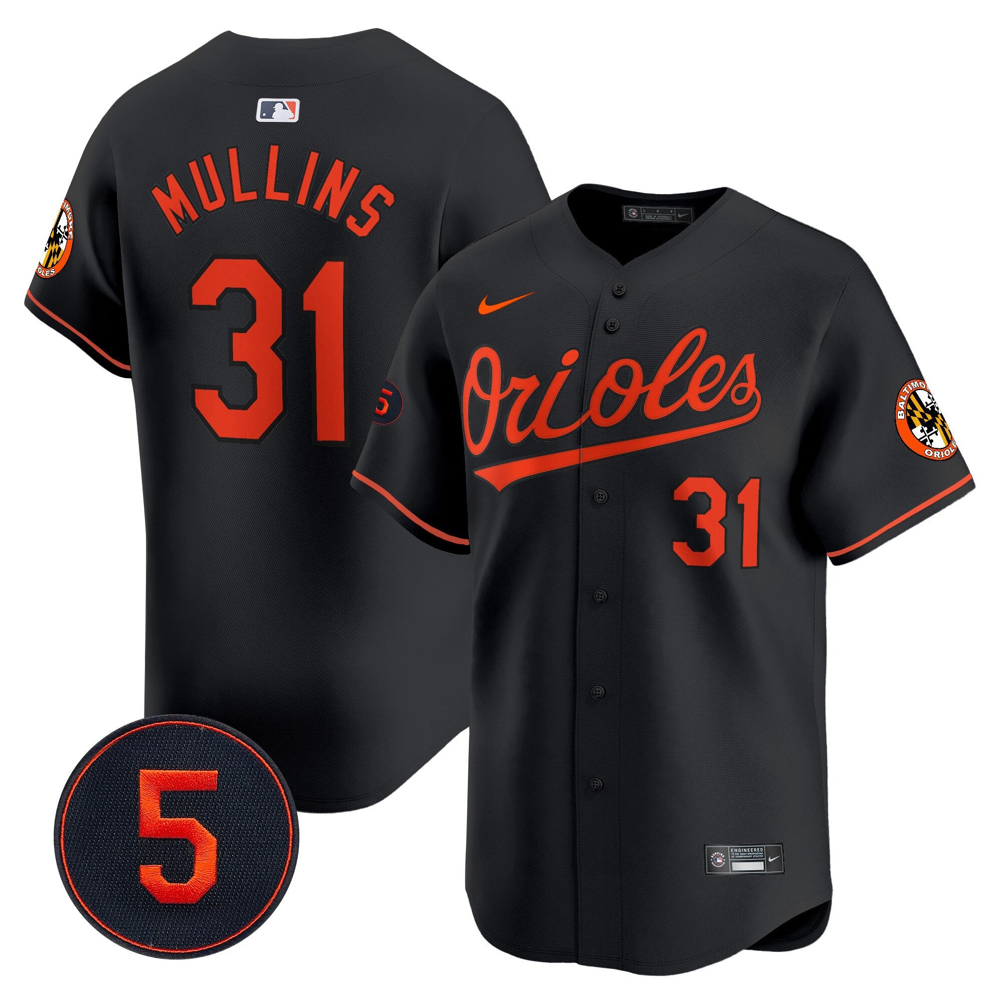 Men’s Baltimore Robinson Patch Vapor Premier Limited Jersey