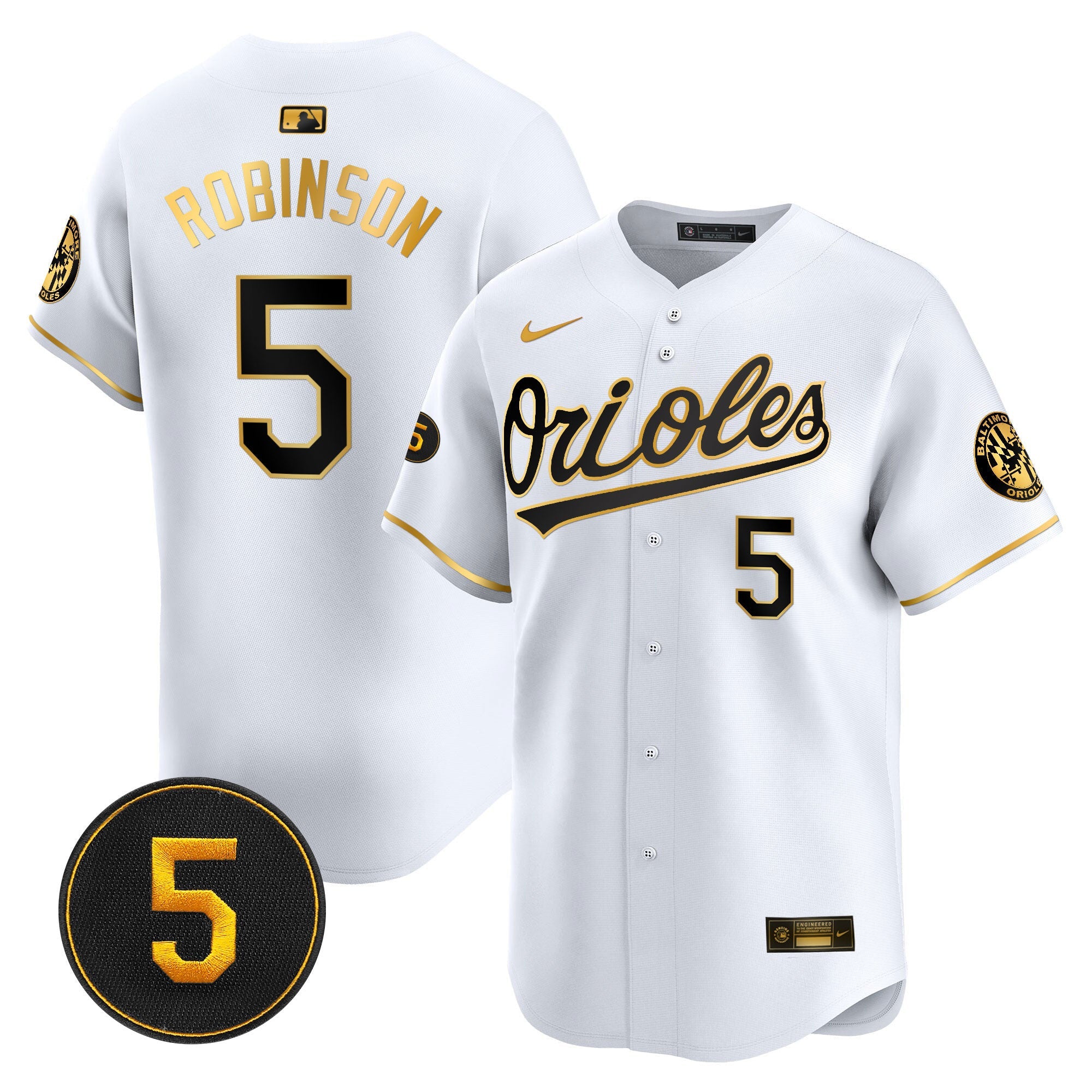 Men’s Baltimore Robinson Patch Vapor Premier Limited Jersey