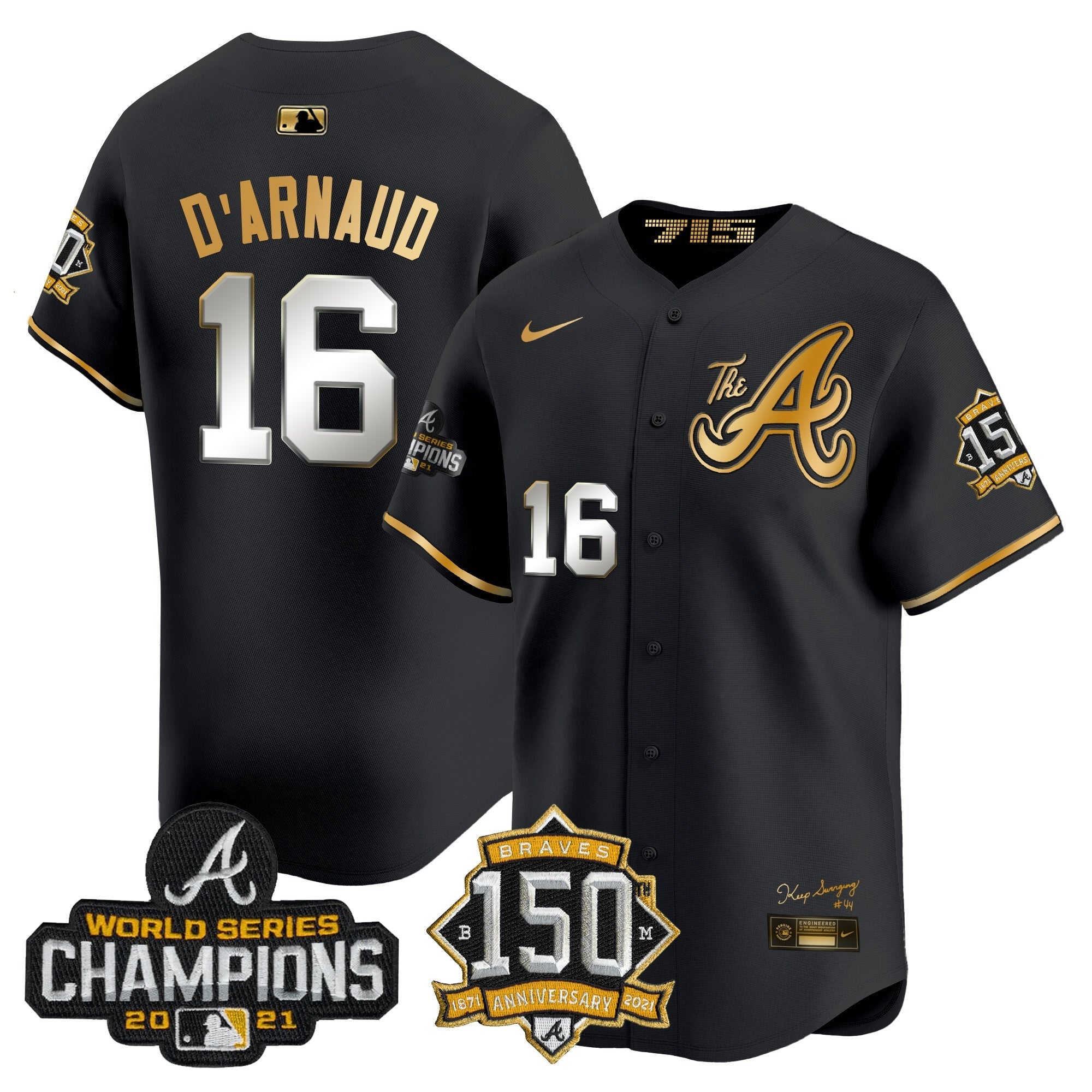 Men’s Atlanta Champions & 150th Patch Vapor Premier Limited Jersey