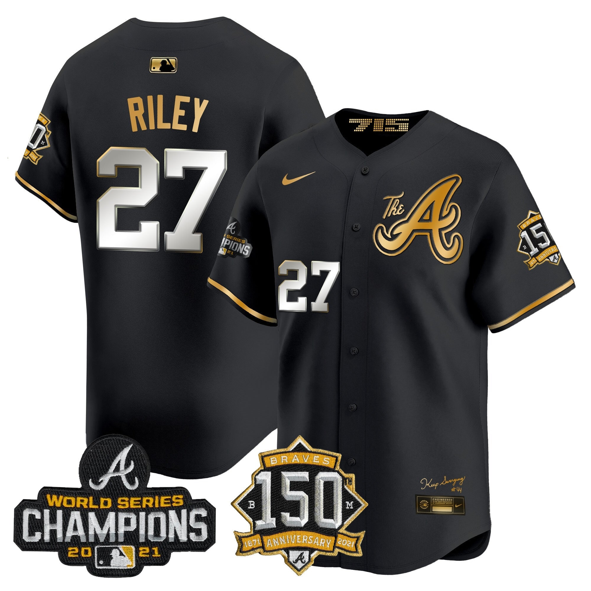 Men’s Atlanta Champions & 150th Patch Vapor Premier Limited Jersey