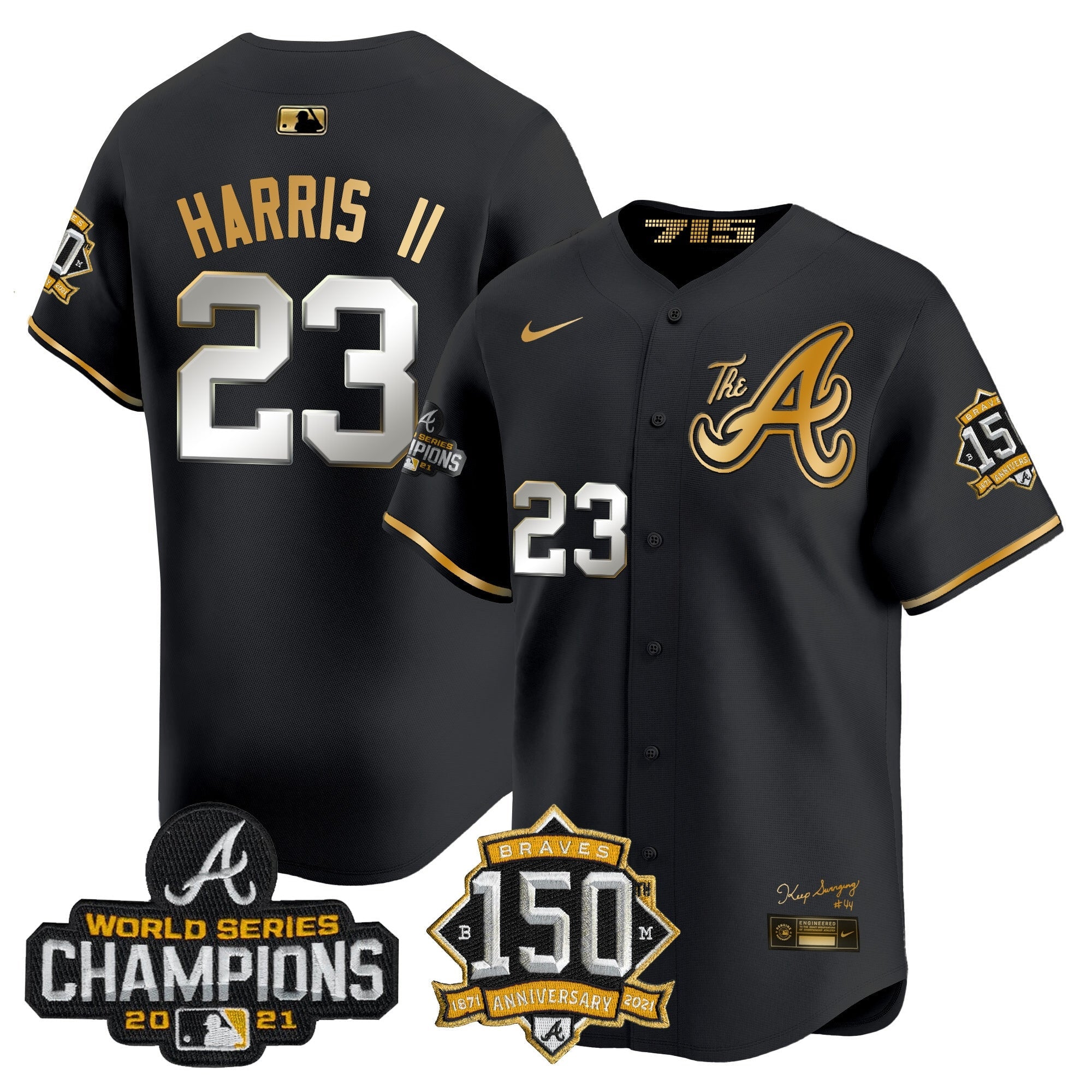 Men’s Atlanta Champions & 150th Patch Vapor Premier Limited Jersey