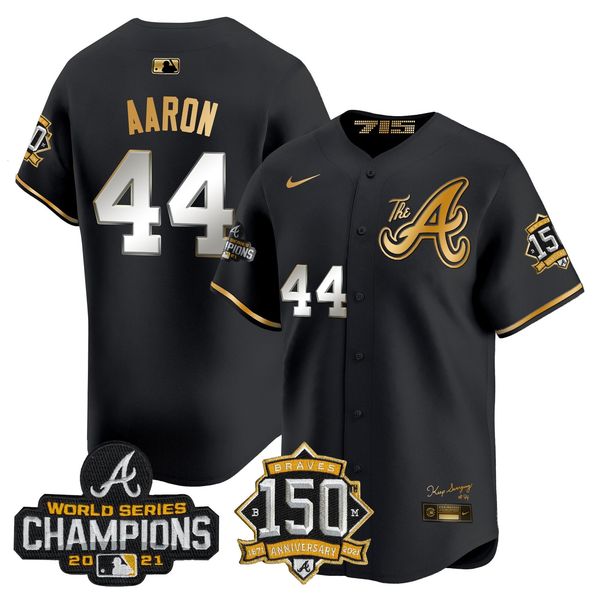 Men’s Atlanta Champions & 150th Patch Vapor Premier Limited Jersey