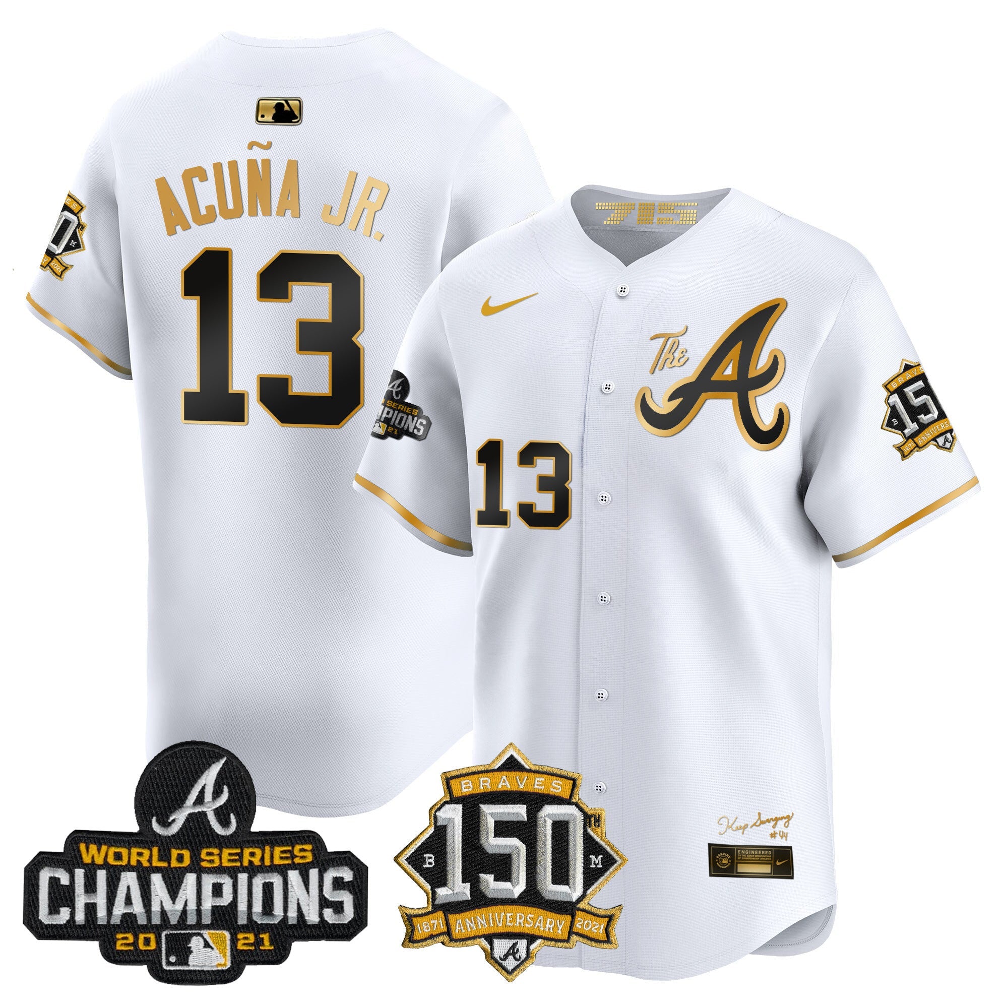 Men’s Atlanta Champions & 150th Patch Vapor Premier Limited Jersey