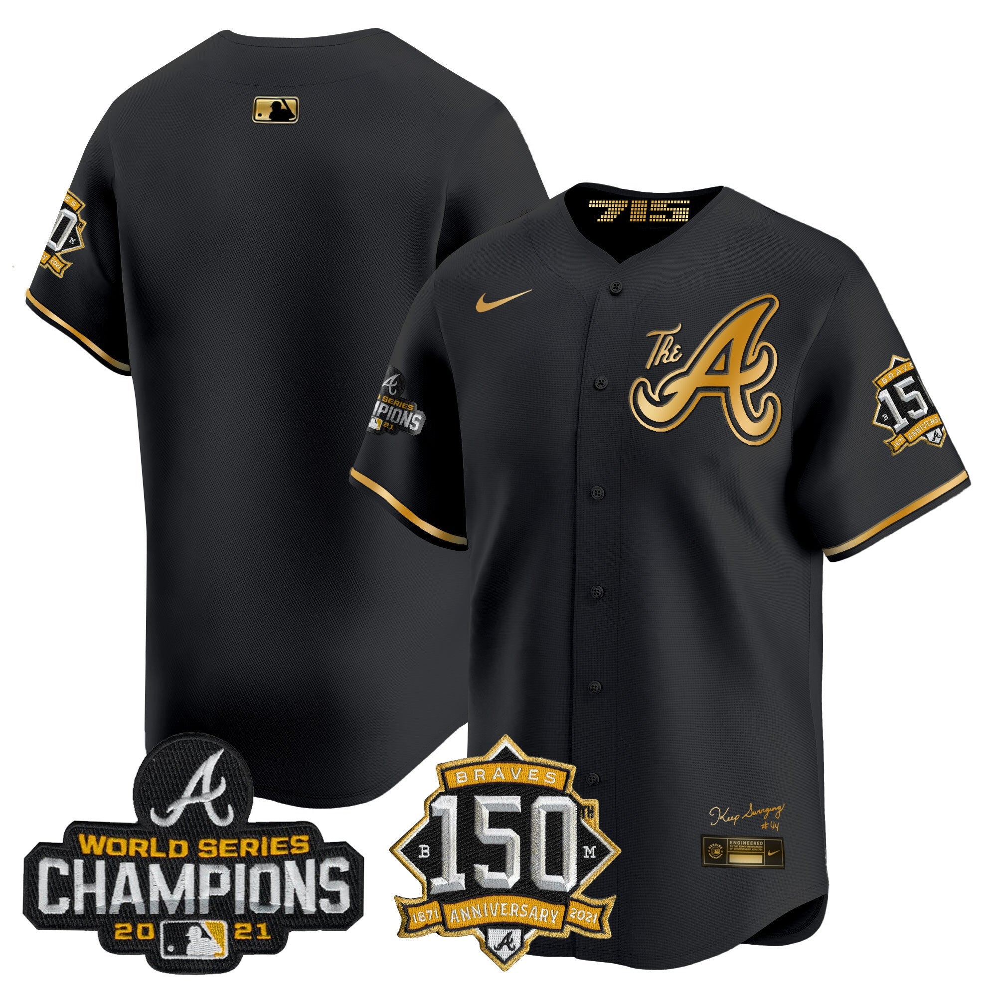 Men’s Atlanta Champions & 150th Patch Vapor Premier Limited Jersey