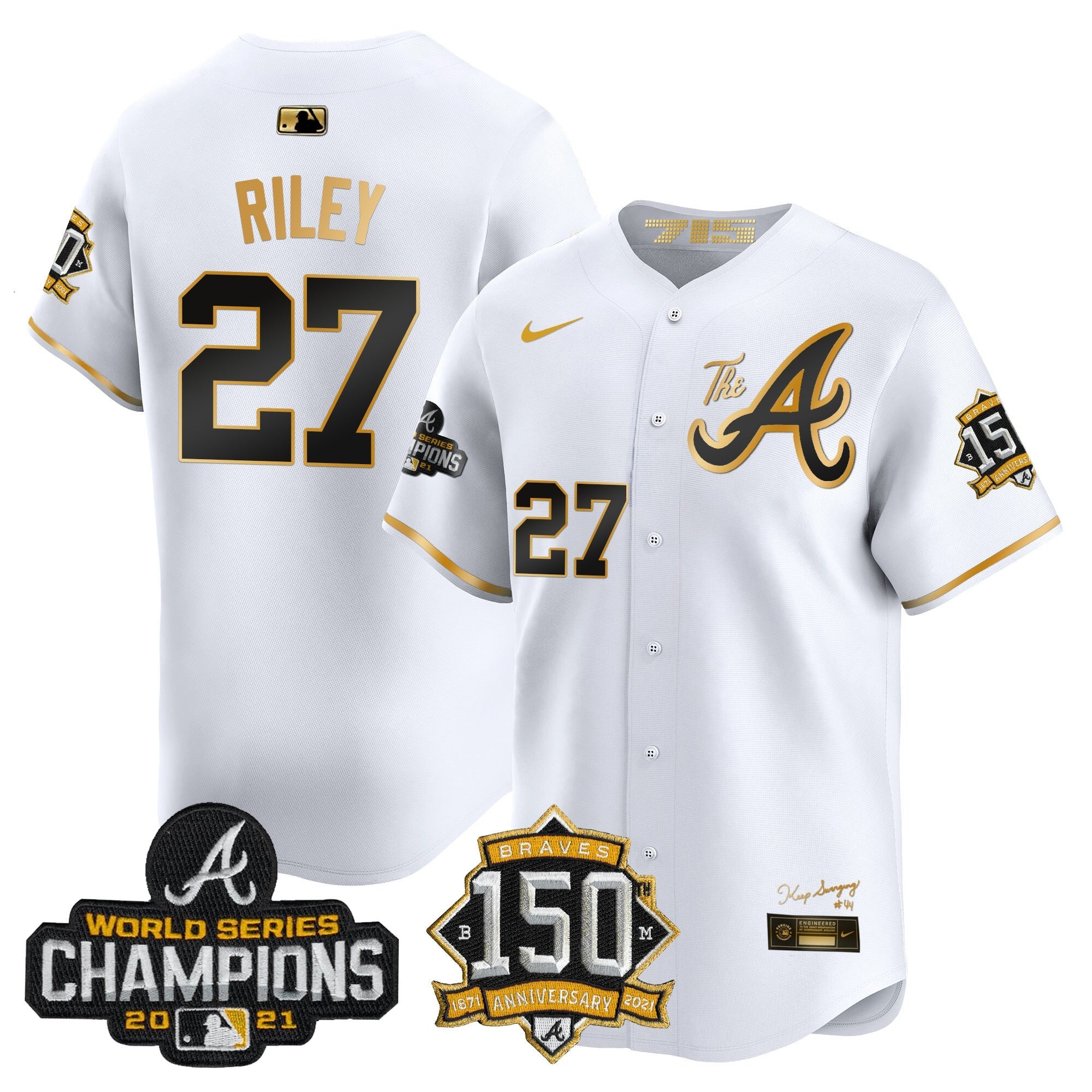 Men’s Atlanta Champions & 150th Patch Vapor Premier Limited Jersey