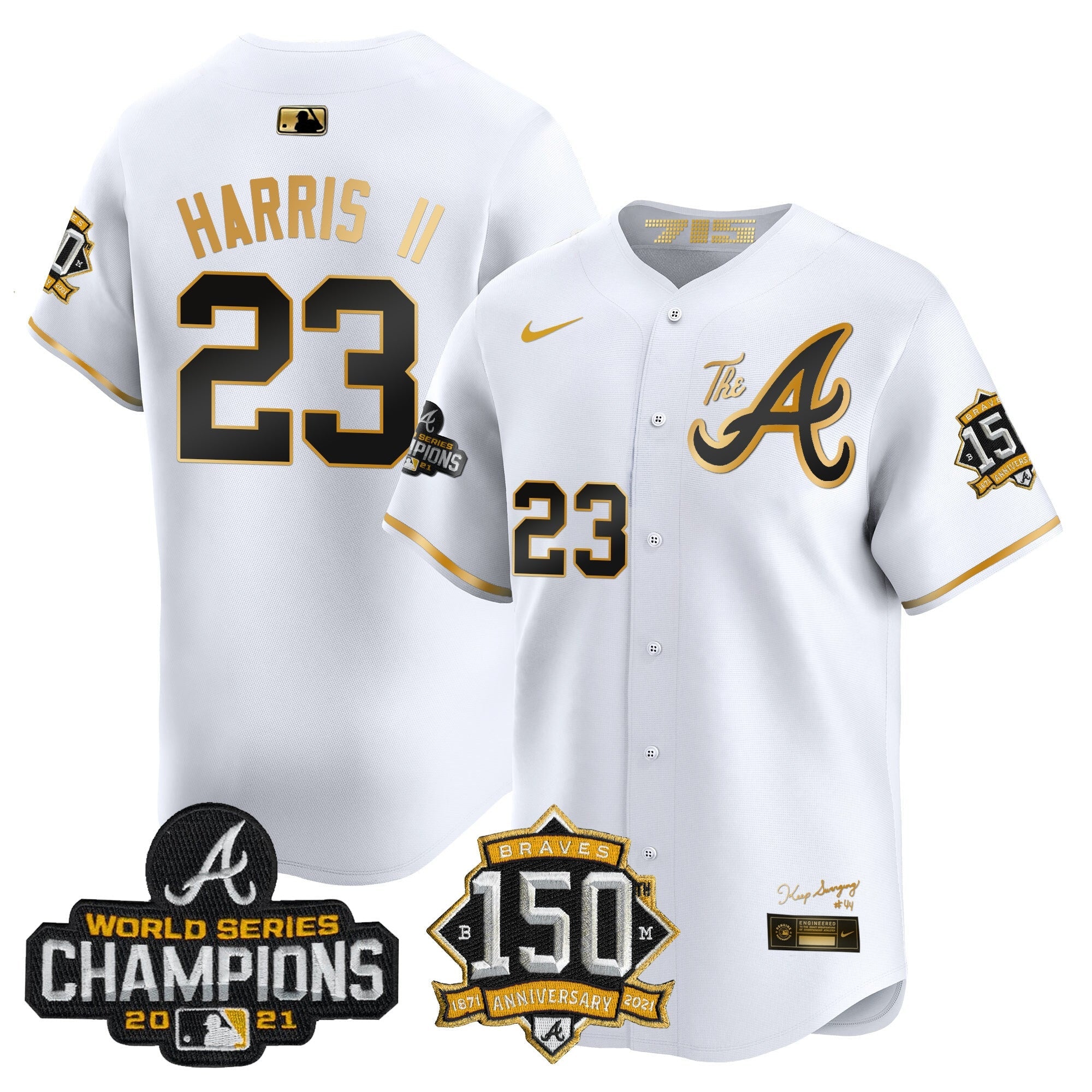 Men’s Atlanta Champions & 150th Patch Vapor Premier Limited Jersey