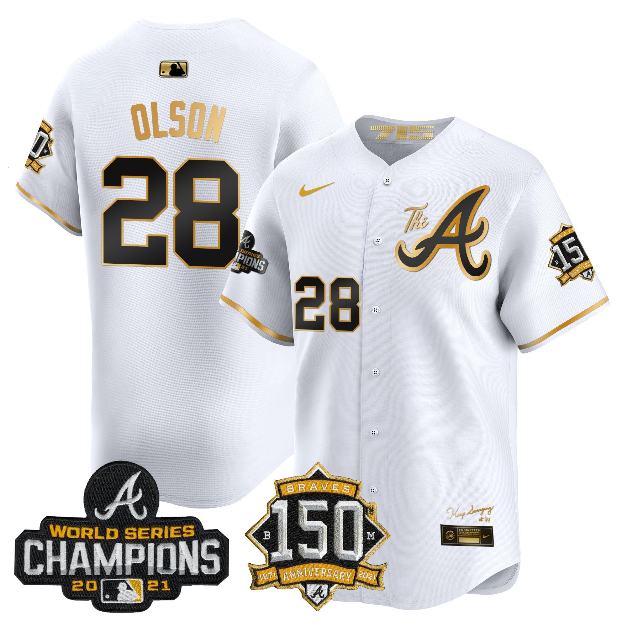 Men’s Atlanta Champions & 150th Patch Vapor Premier Limited Jersey