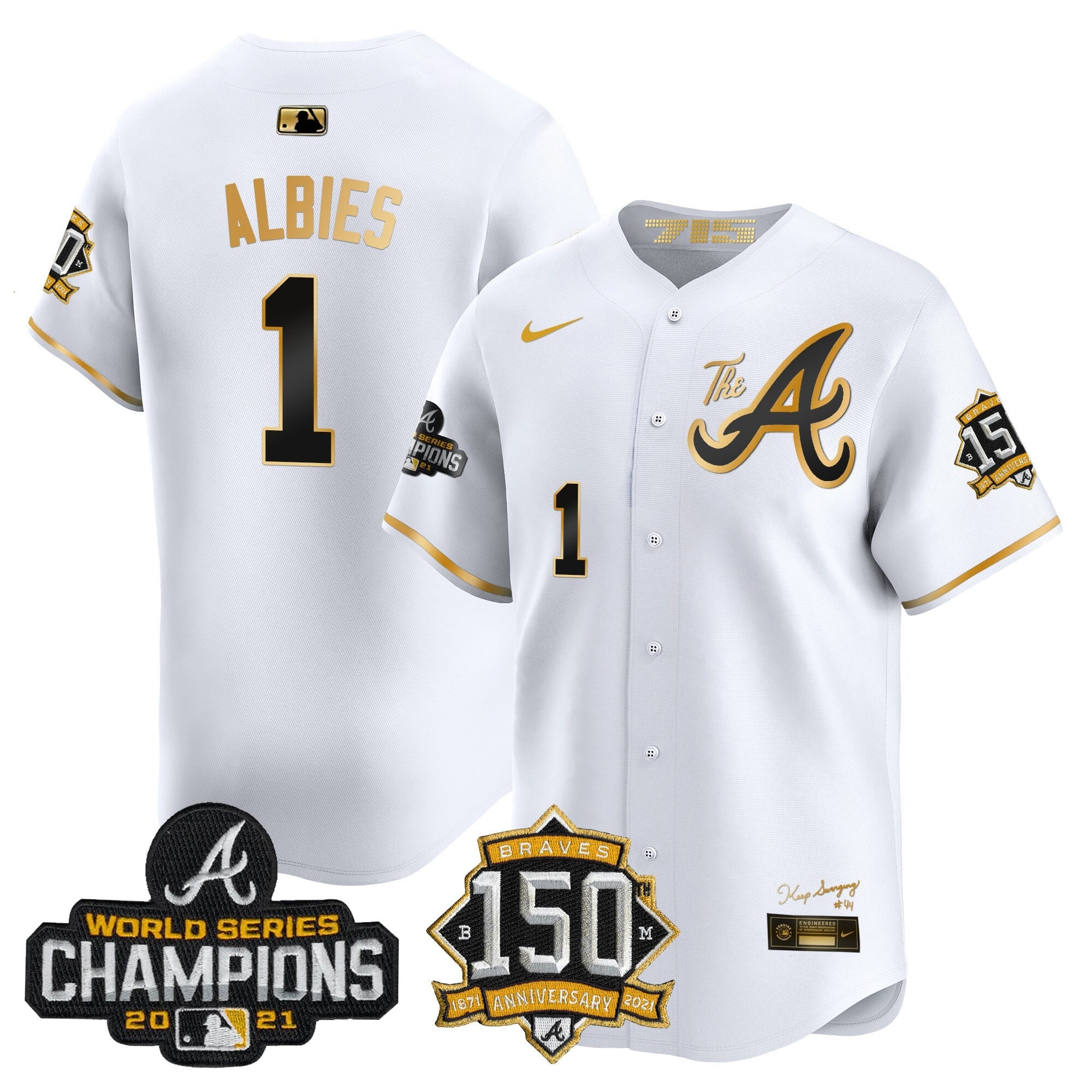 Men’s Atlanta Champions & 150th Patch Vapor Premier Limited Jersey