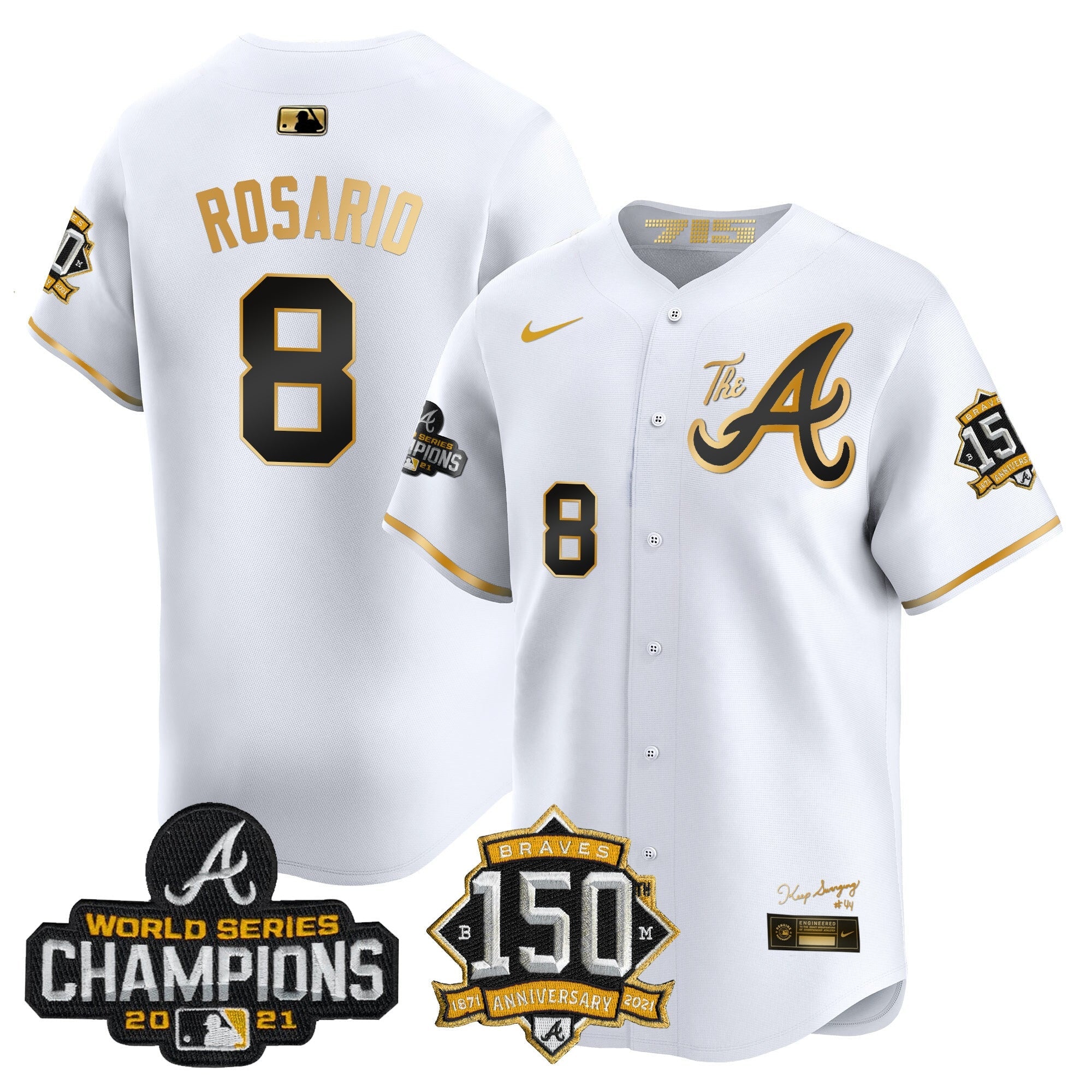 Men’s Atlanta Champions & 150th Patch Vapor Premier Limited Jersey