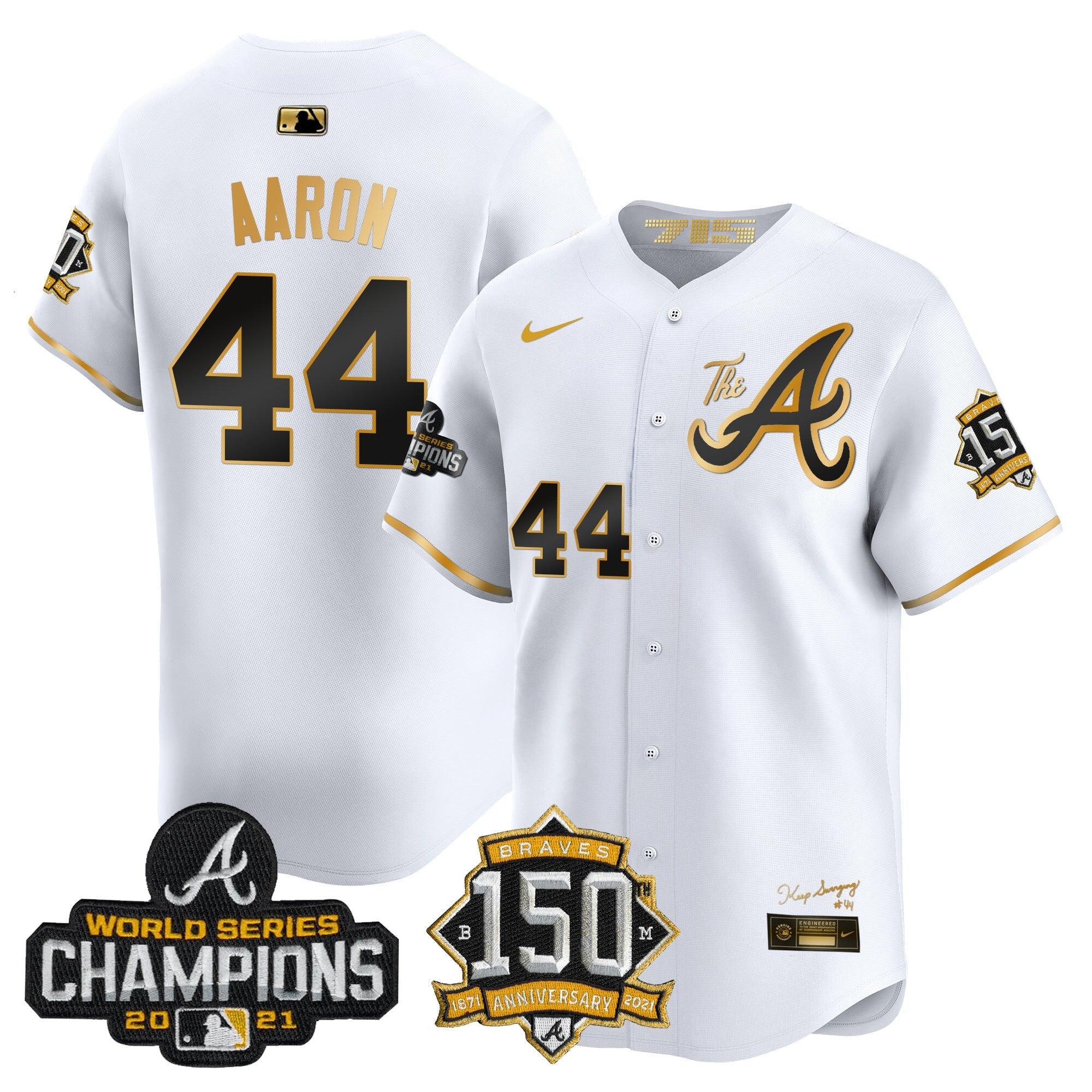 Men’s Atlanta Champions & 150th Patch Vapor Premier Limited Jersey