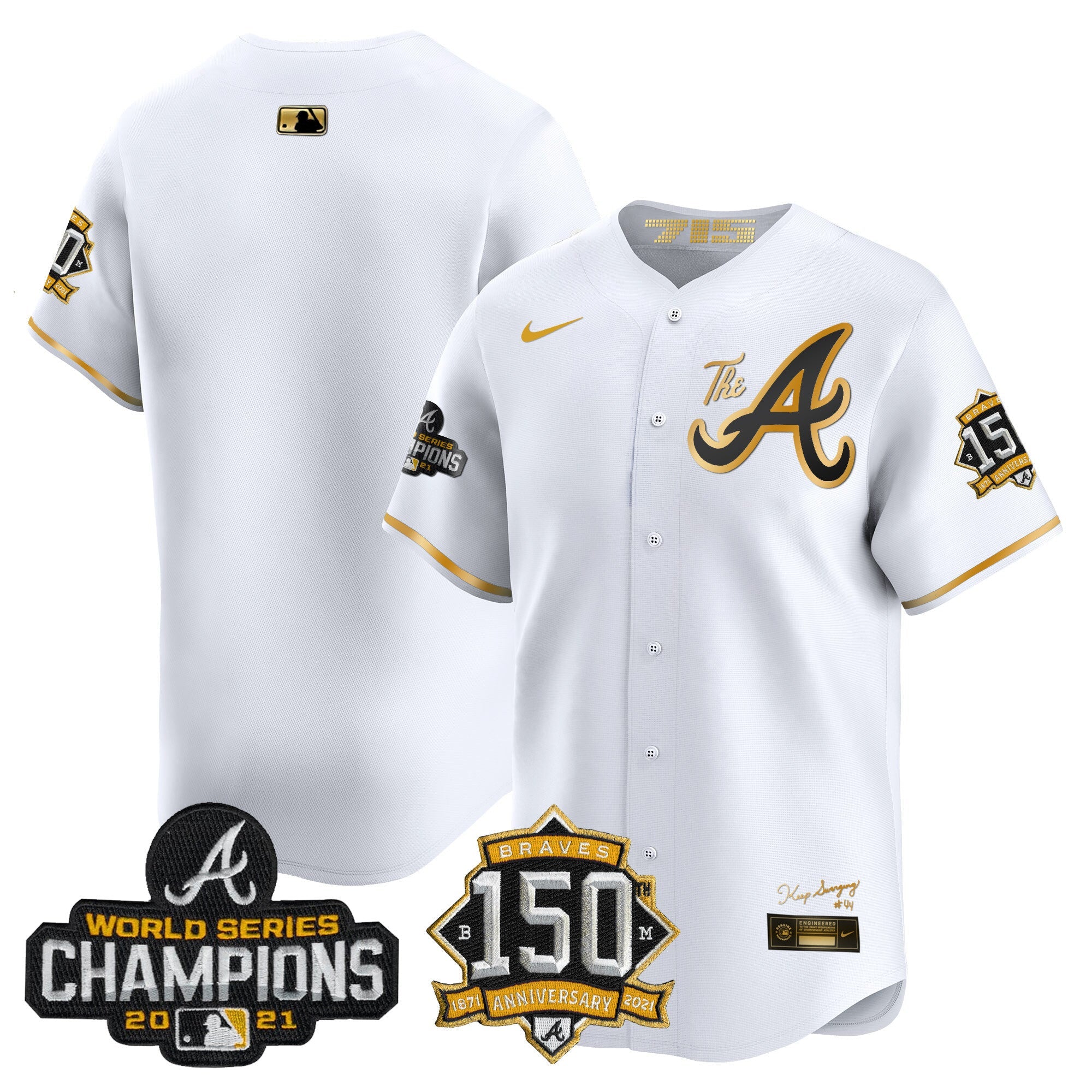 Men’s Atlanta Champions & 150th Patch Vapor Premier Limited Jersey