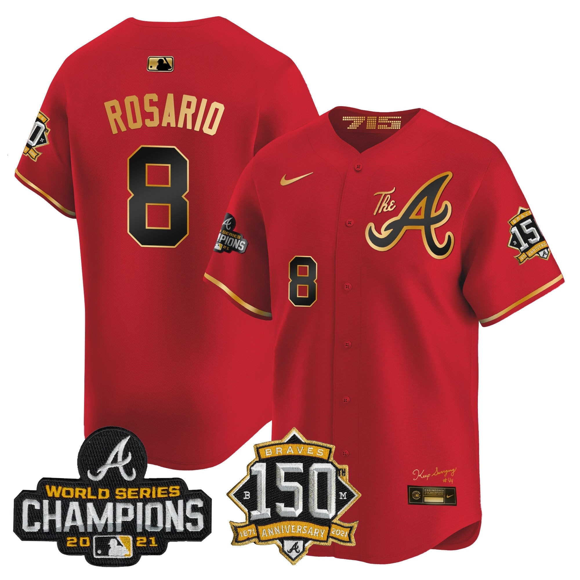 Men’s Atlanta Champions & 150th Patch Vapor Premier Limited Jersey