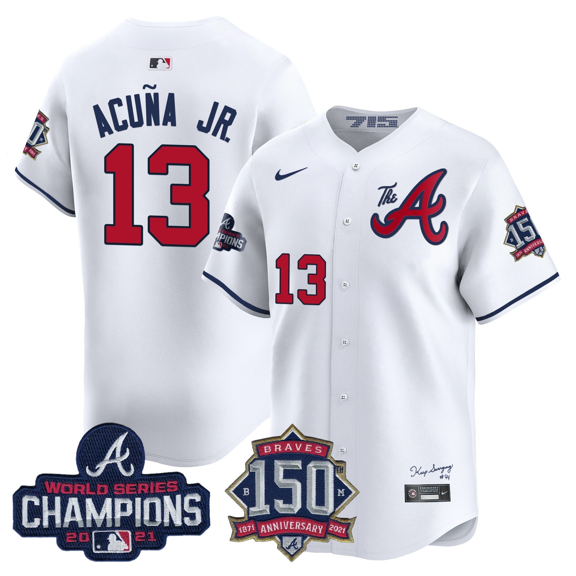 Men’s Atlanta Champions & 150th Patch Vapor Premier Limited Jersey