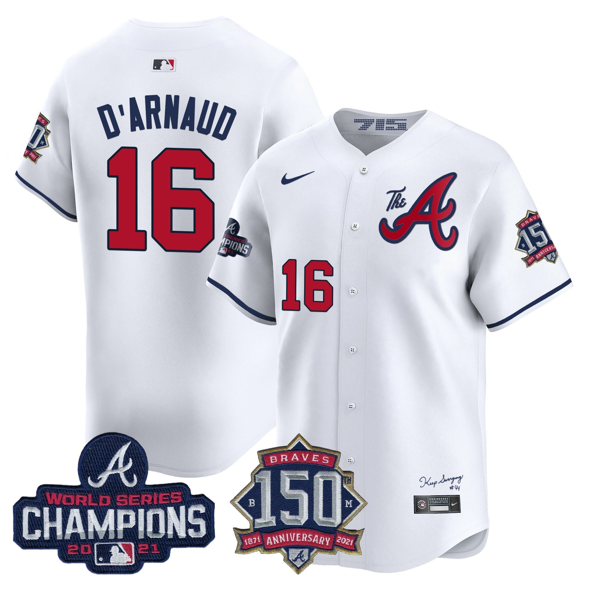 Men’s Atlanta Champions & 150th Patch Vapor Premier Limited Jersey