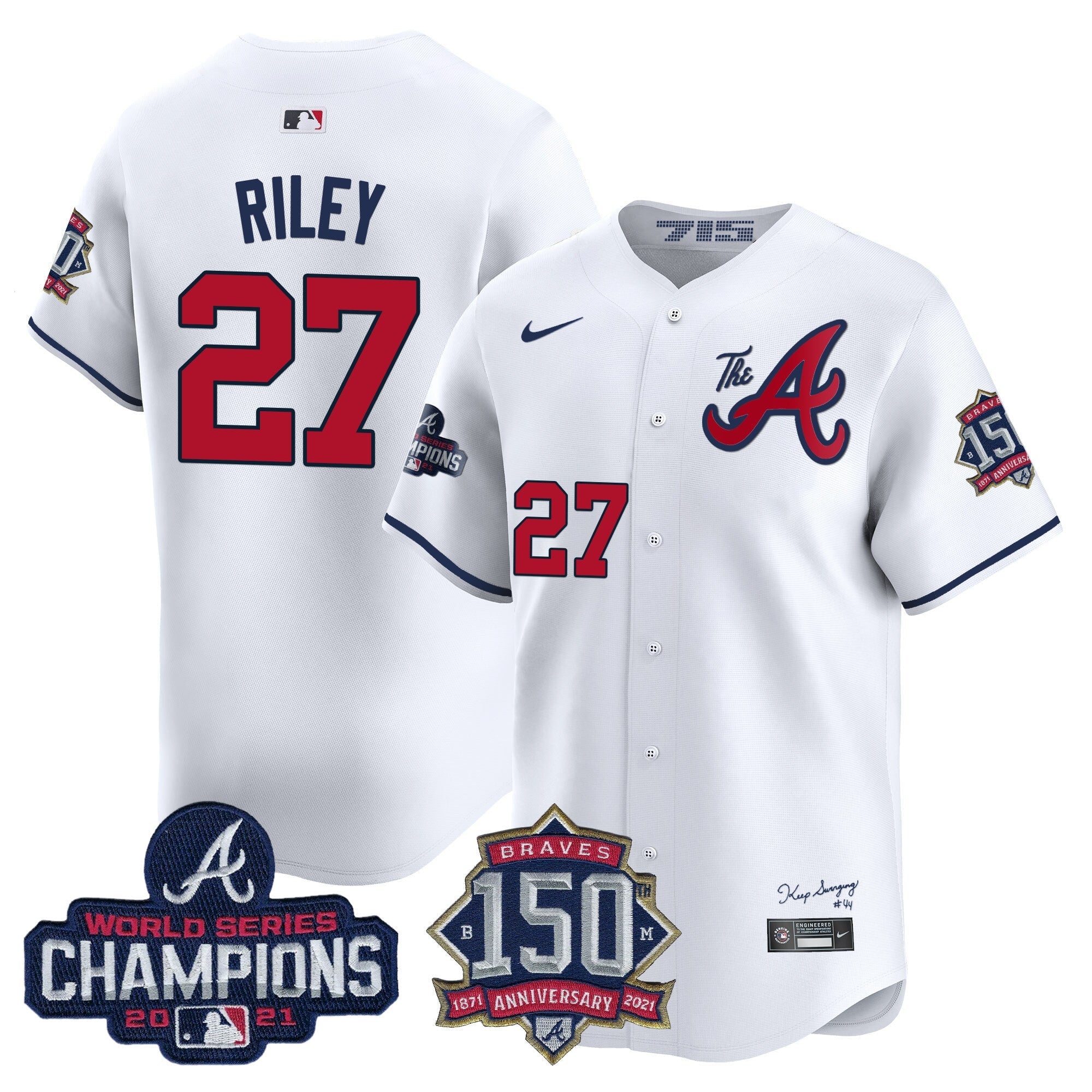 Men’s Atlanta Champions & 150th Patch Vapor Premier Limited Jersey