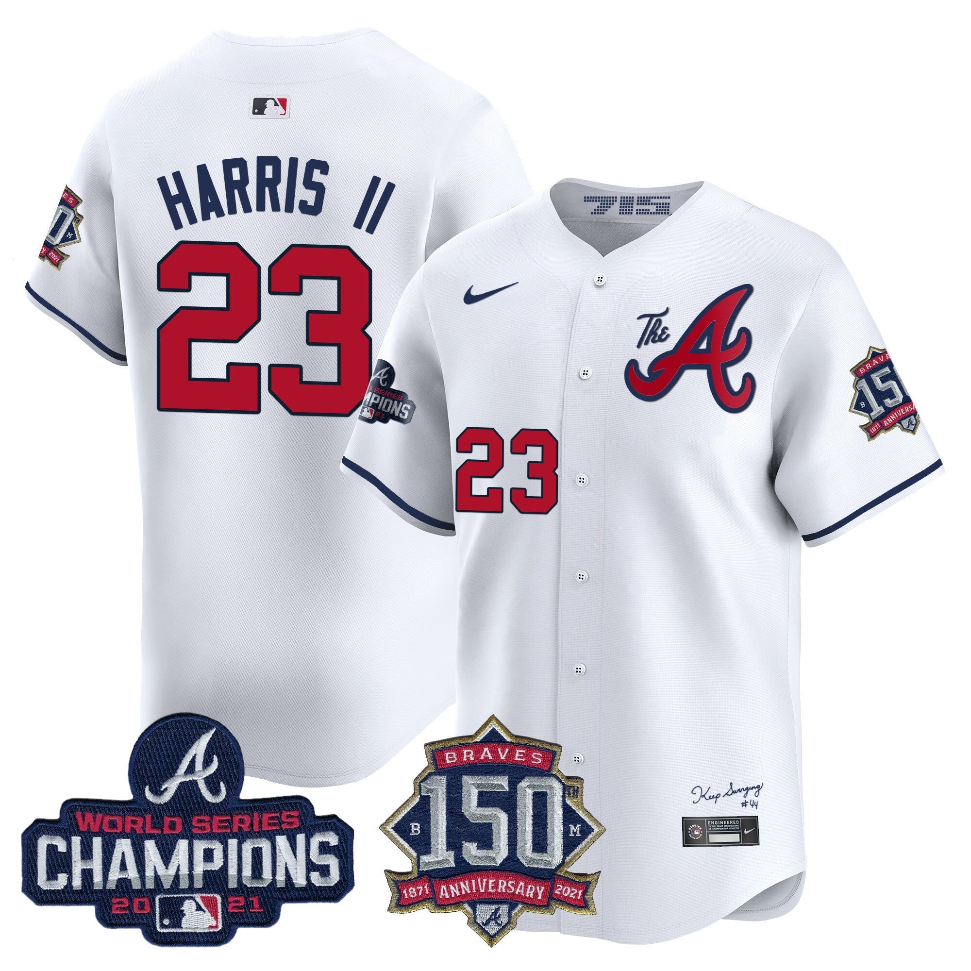 Men’s Atlanta Champions & 150th Patch Vapor Premier Limited Jersey