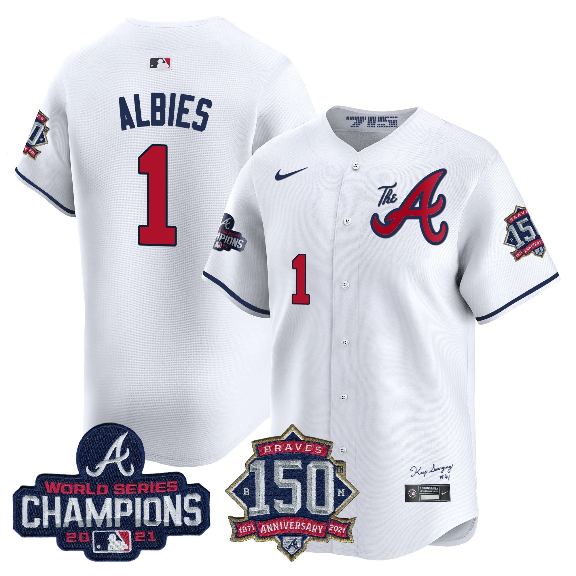 Men’s Atlanta Champions & 150th Patch Vapor Premier Limited Jersey