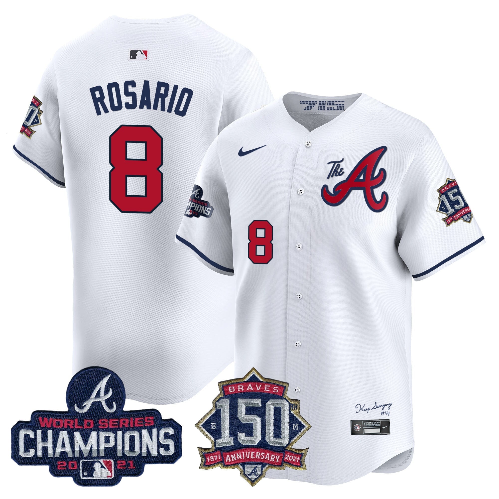 Men’s Atlanta Champions & 150th Patch Vapor Premier Limited Jersey
