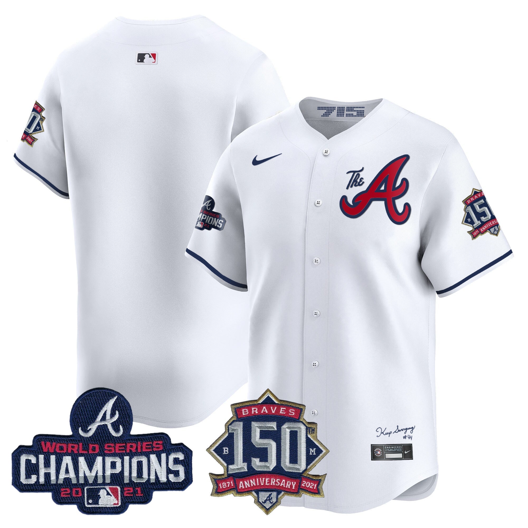 Men’s Atlanta Champions & 150th Patch Vapor Premier Limited Jersey