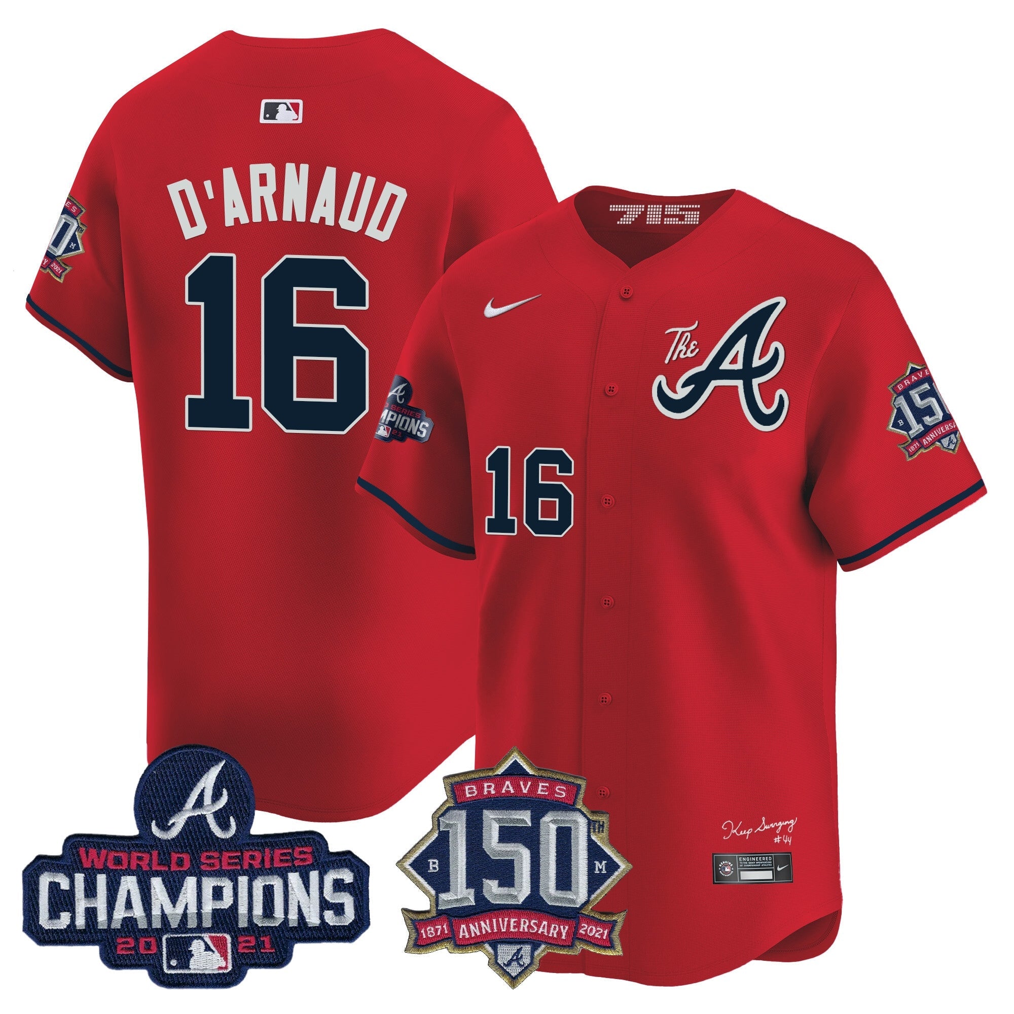 Men’s Atlanta Champions & 150th Patch Vapor Premier Limited Jersey