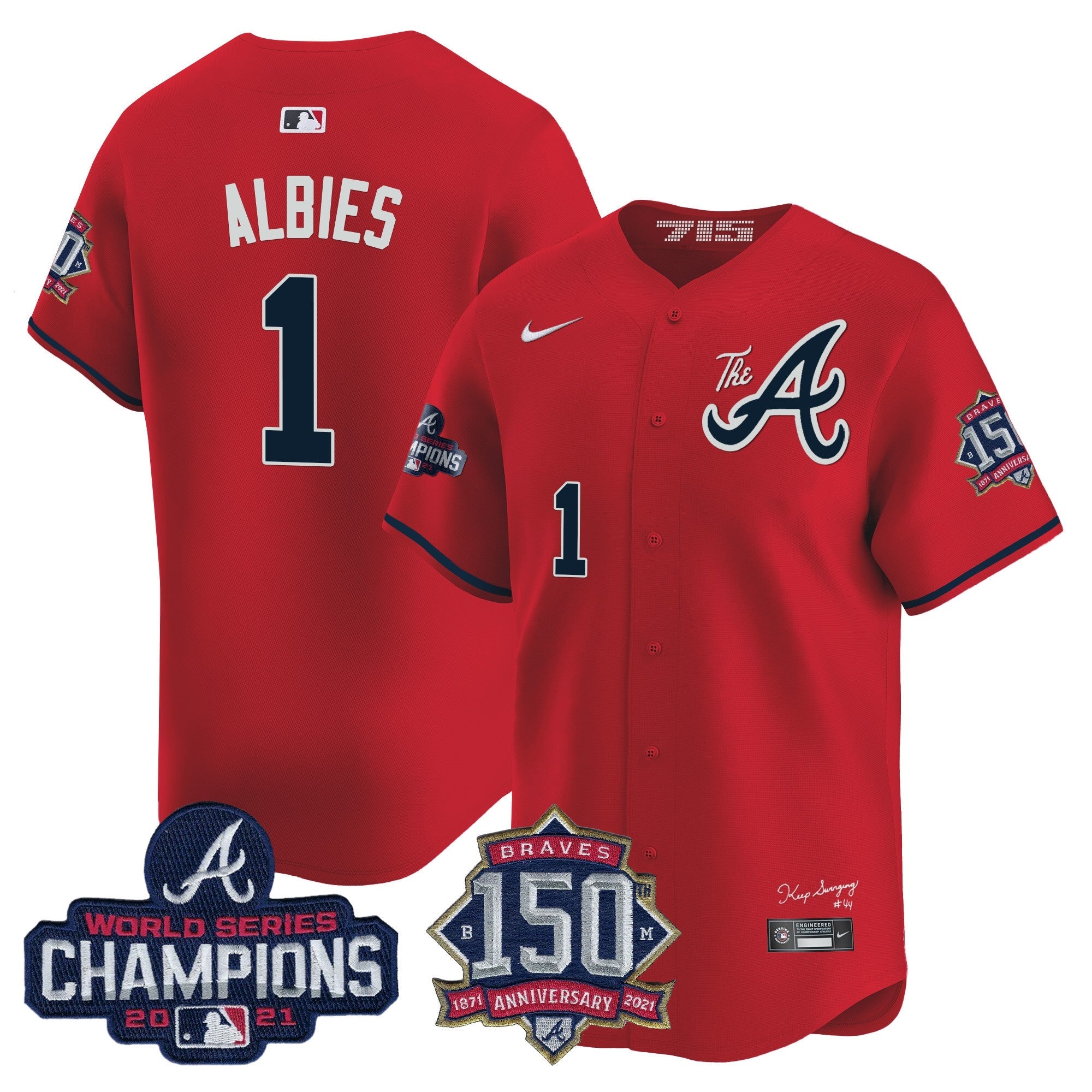Men’s Atlanta Champions & 150th Patch Vapor Premier Limited Jersey