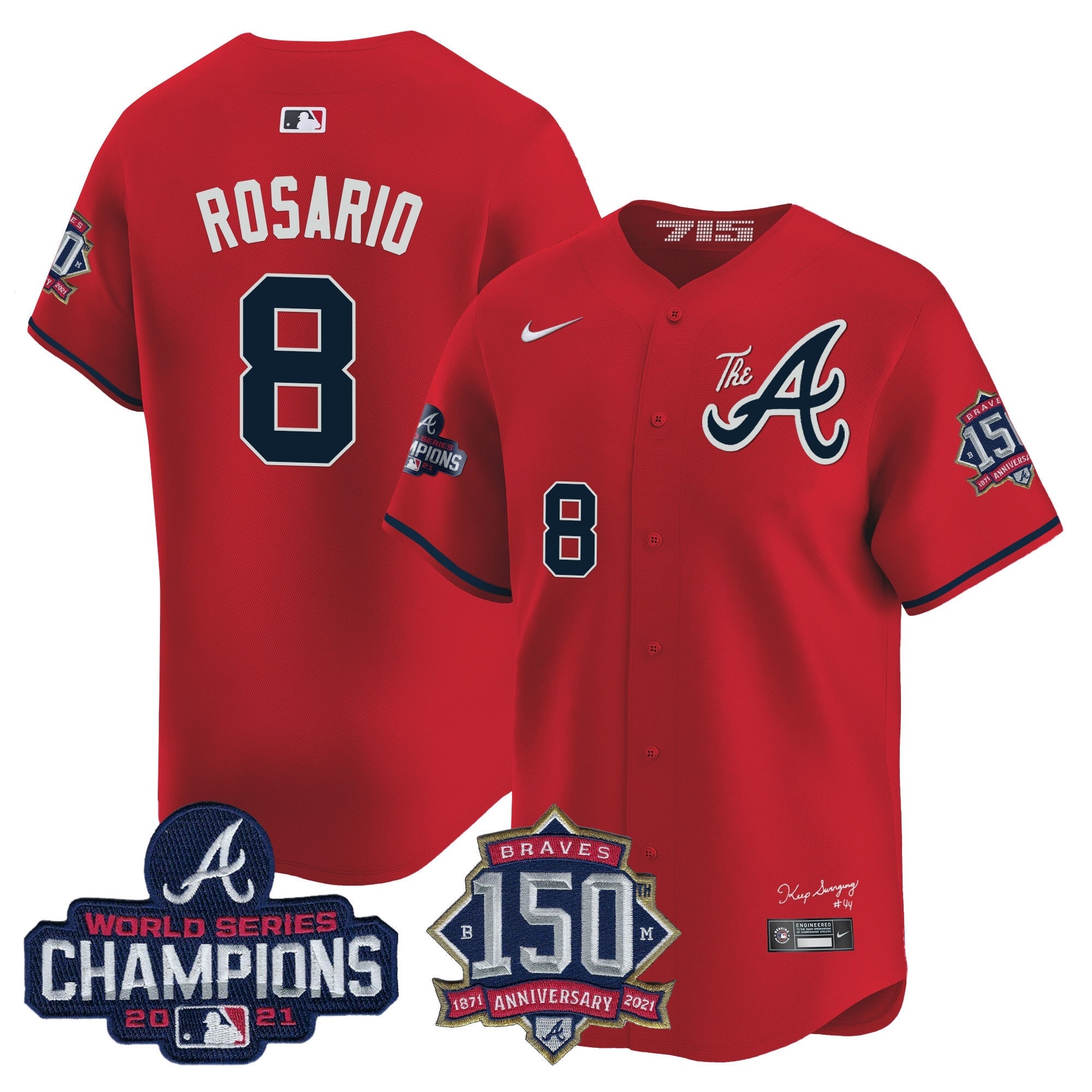 Men’s Atlanta Champions & 150th Patch Vapor Premier Limited Jersey