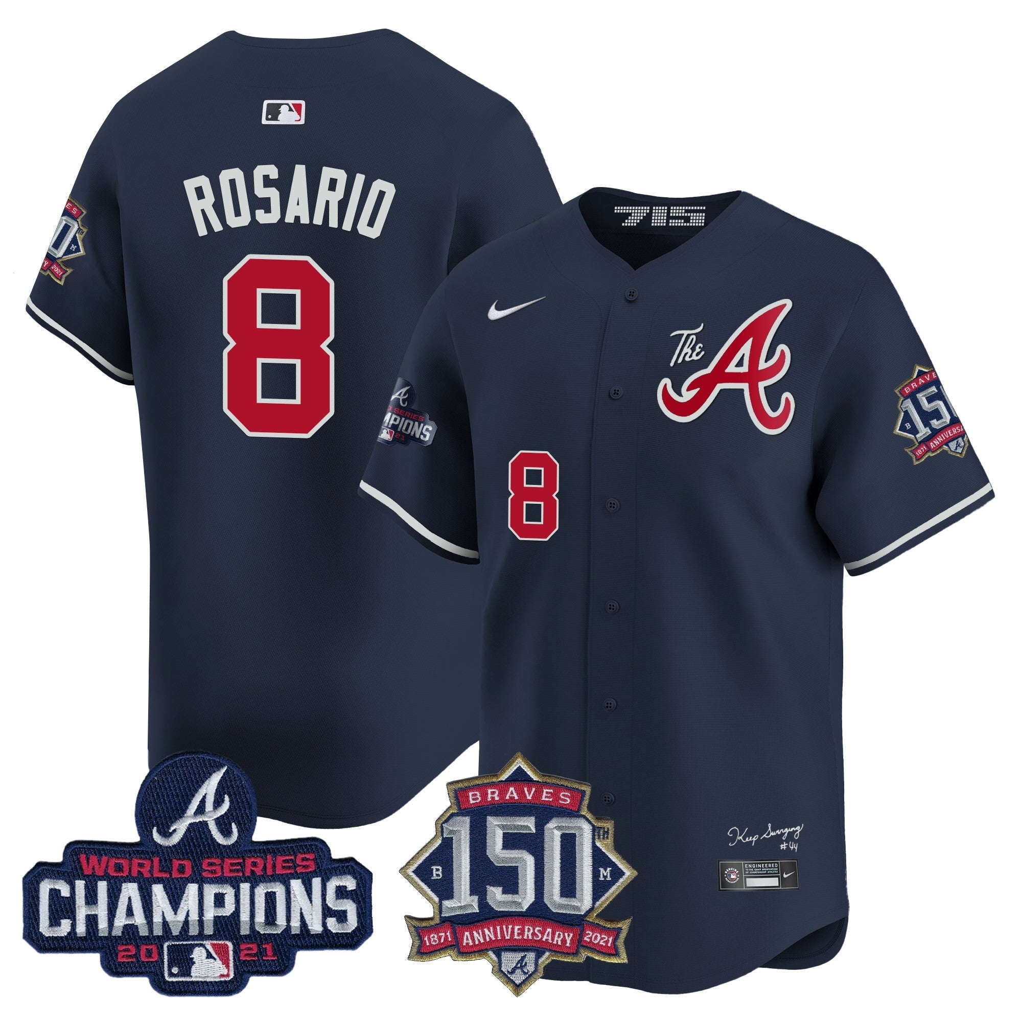 Men’s Atlanta Champions & 150th Patch Vapor Premier Limited Jersey
