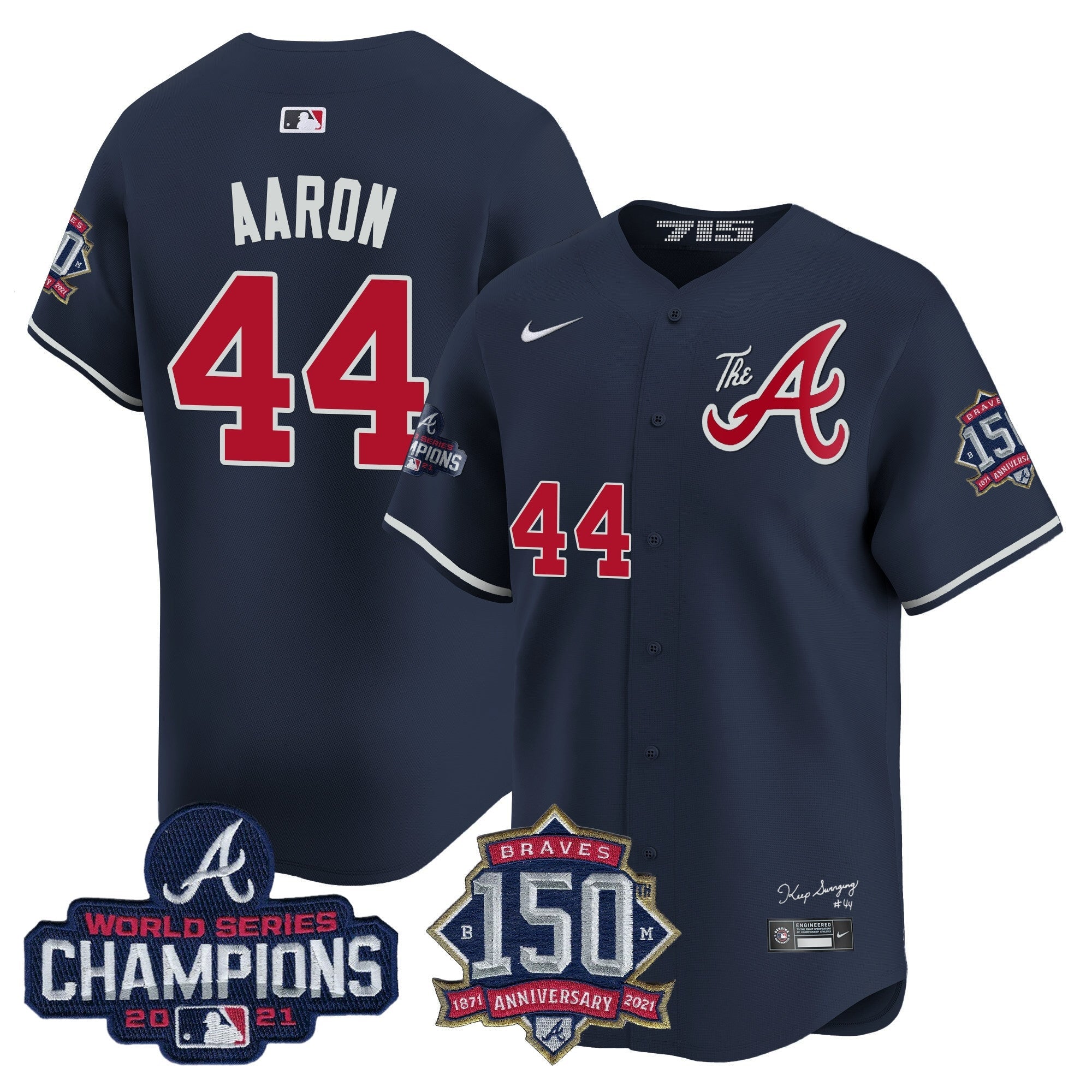 Men’s Atlanta Champions & 150th Patch Vapor Premier Limited Jersey