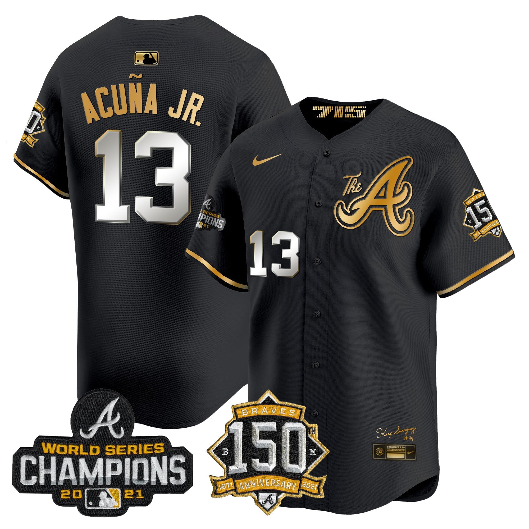 Men’s Atlanta Champions & 150th Patch Vapor Premier Limited Jersey