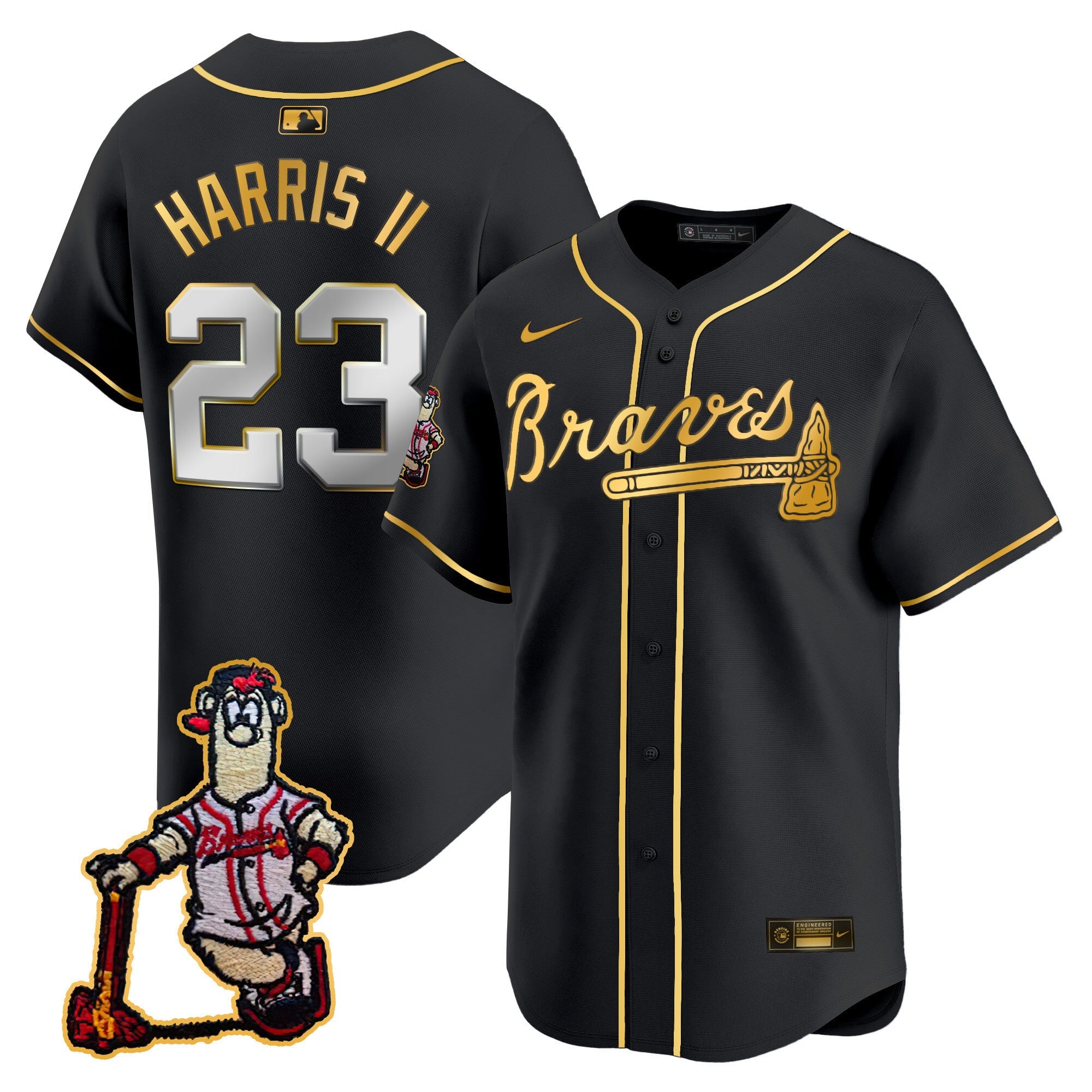 Men’s Atlanta Blooper Patch Vapor Premier Limited Jersey