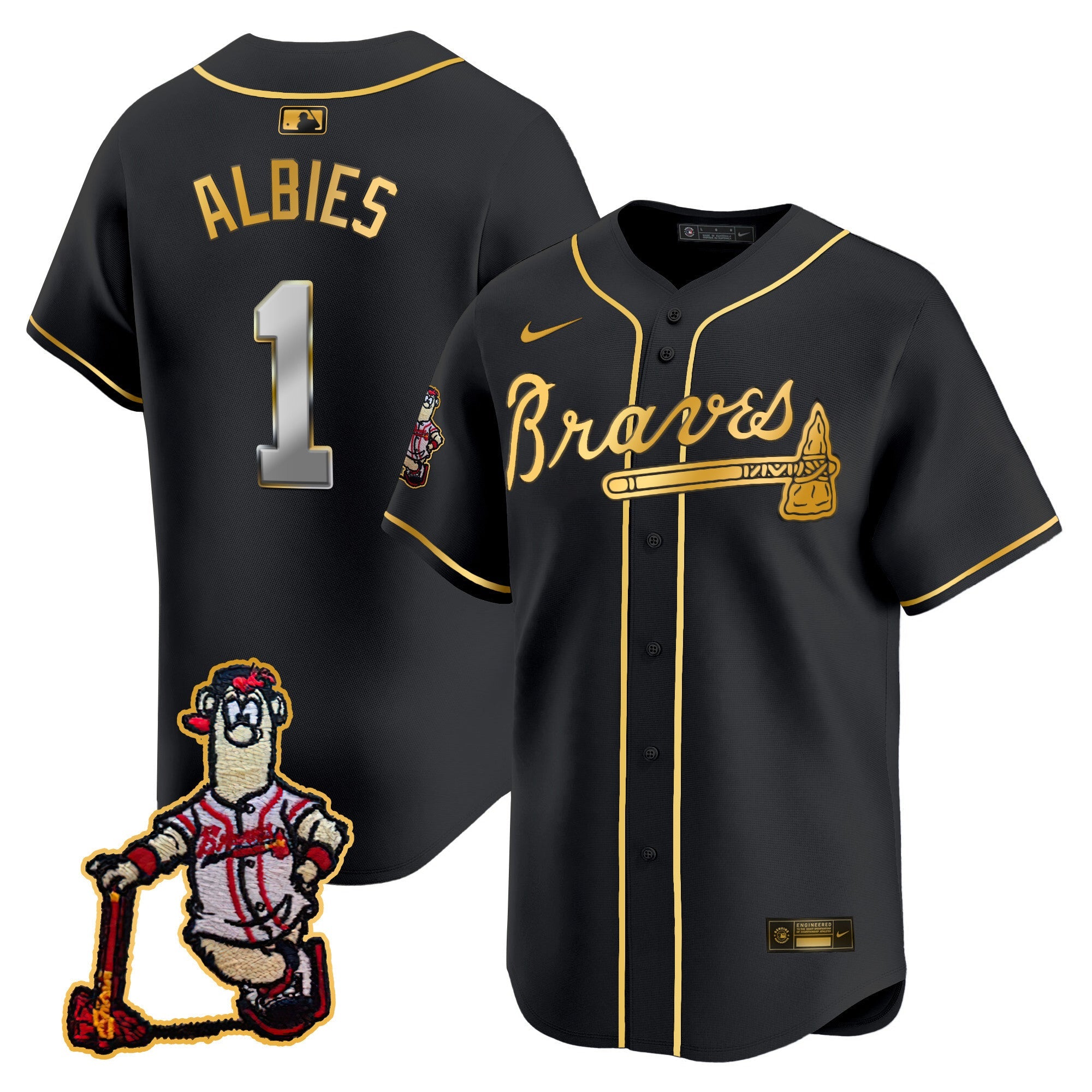 Men’s Atlanta Blooper Patch Vapor Premier Limited Jersey