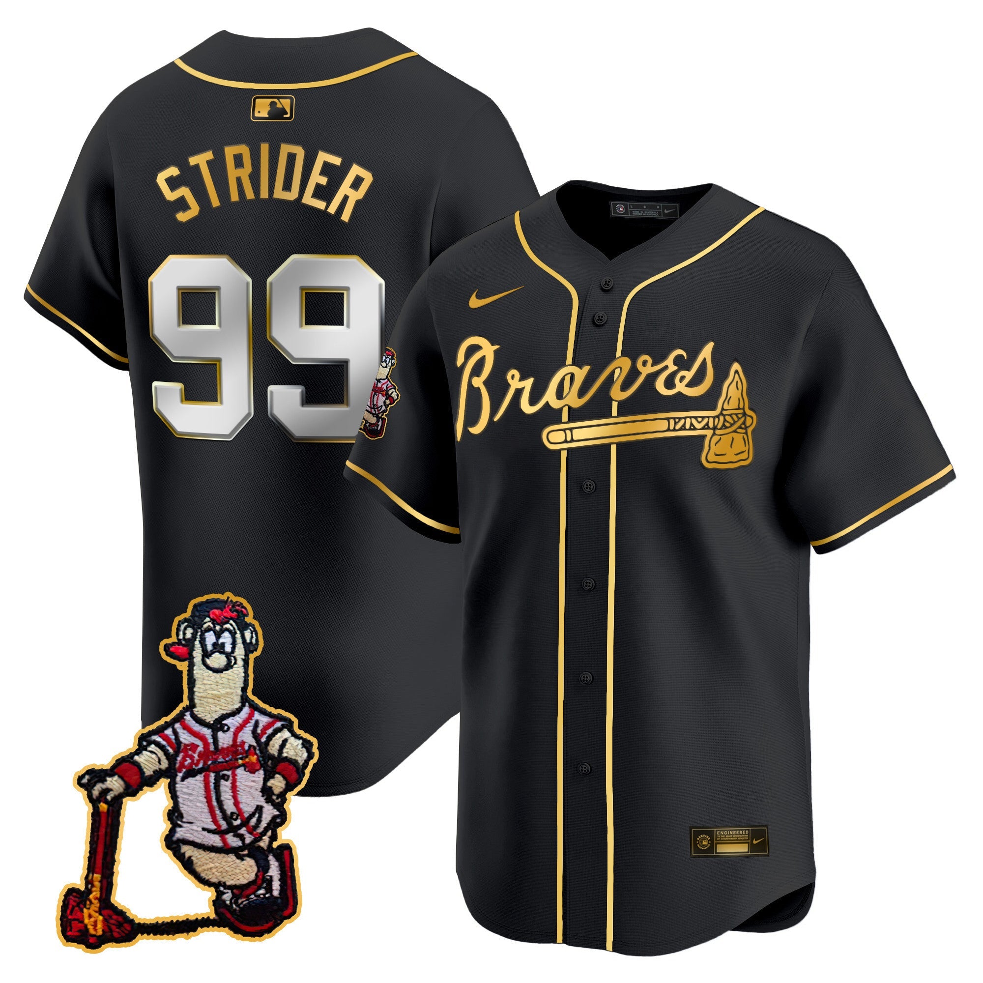 Men’s Atlanta Blooper Patch Vapor Premier Limited Jersey