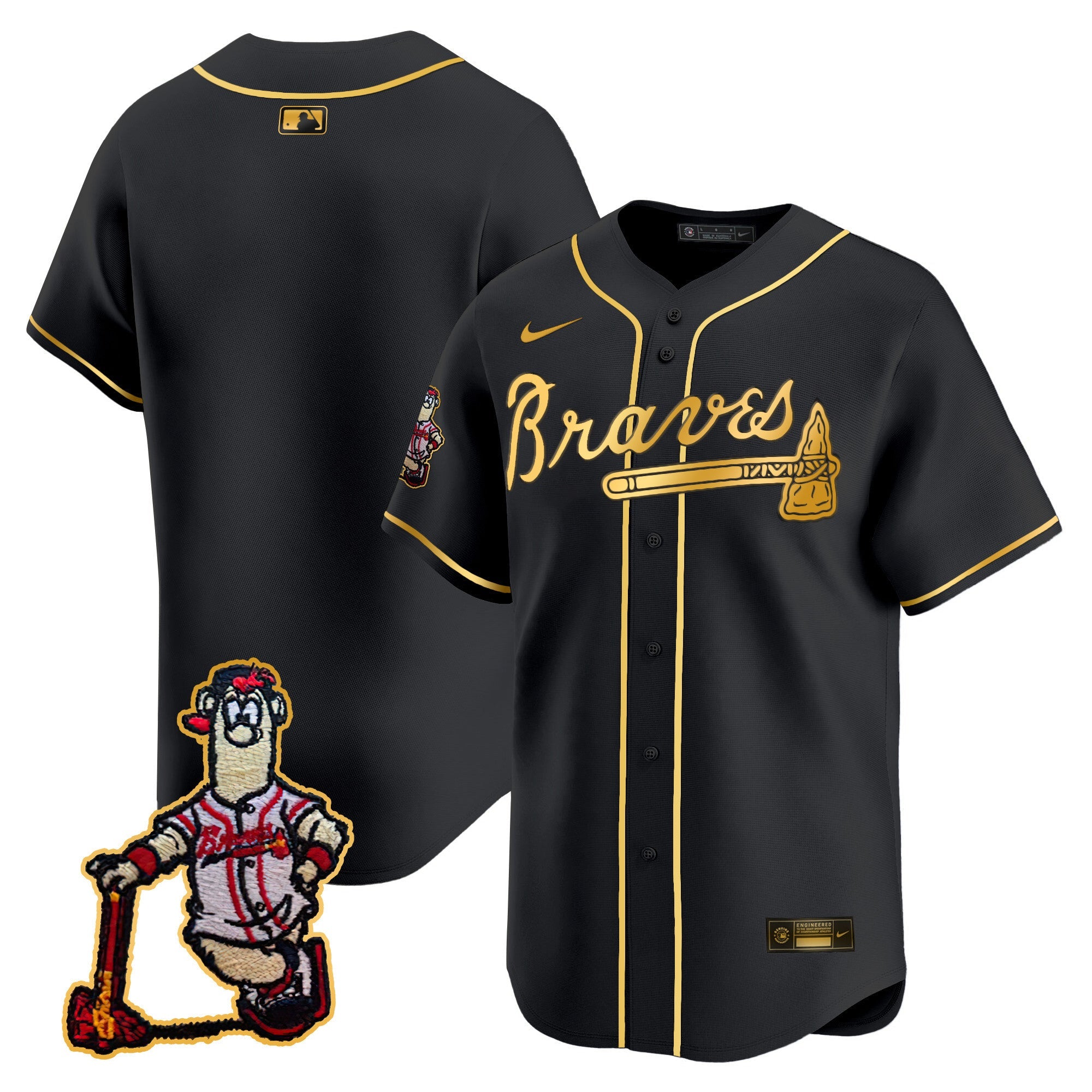 Men’s Atlanta Blooper Patch Vapor Premier Limited Jersey