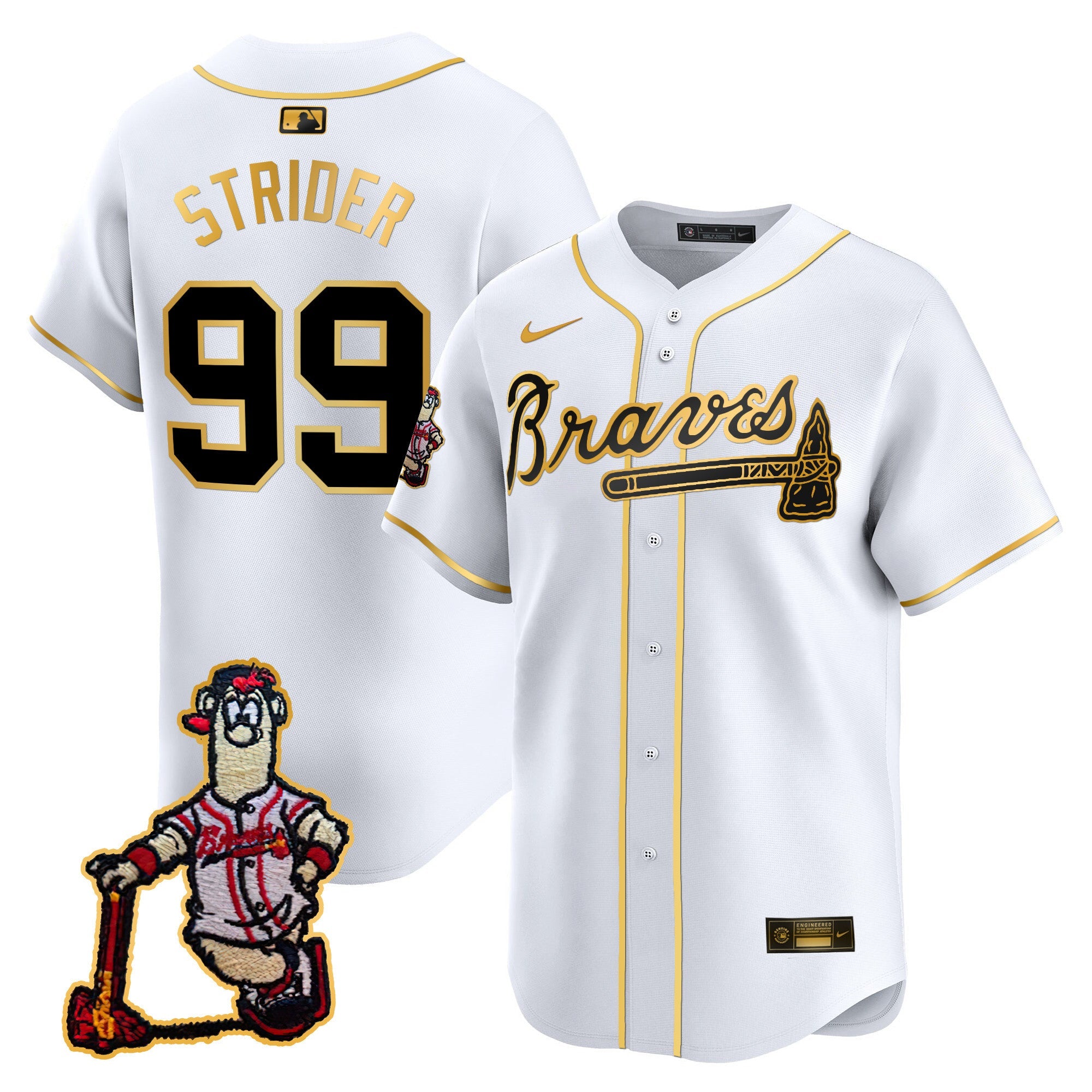 Men’s Atlanta Blooper Patch Vapor Premier Limited Jersey