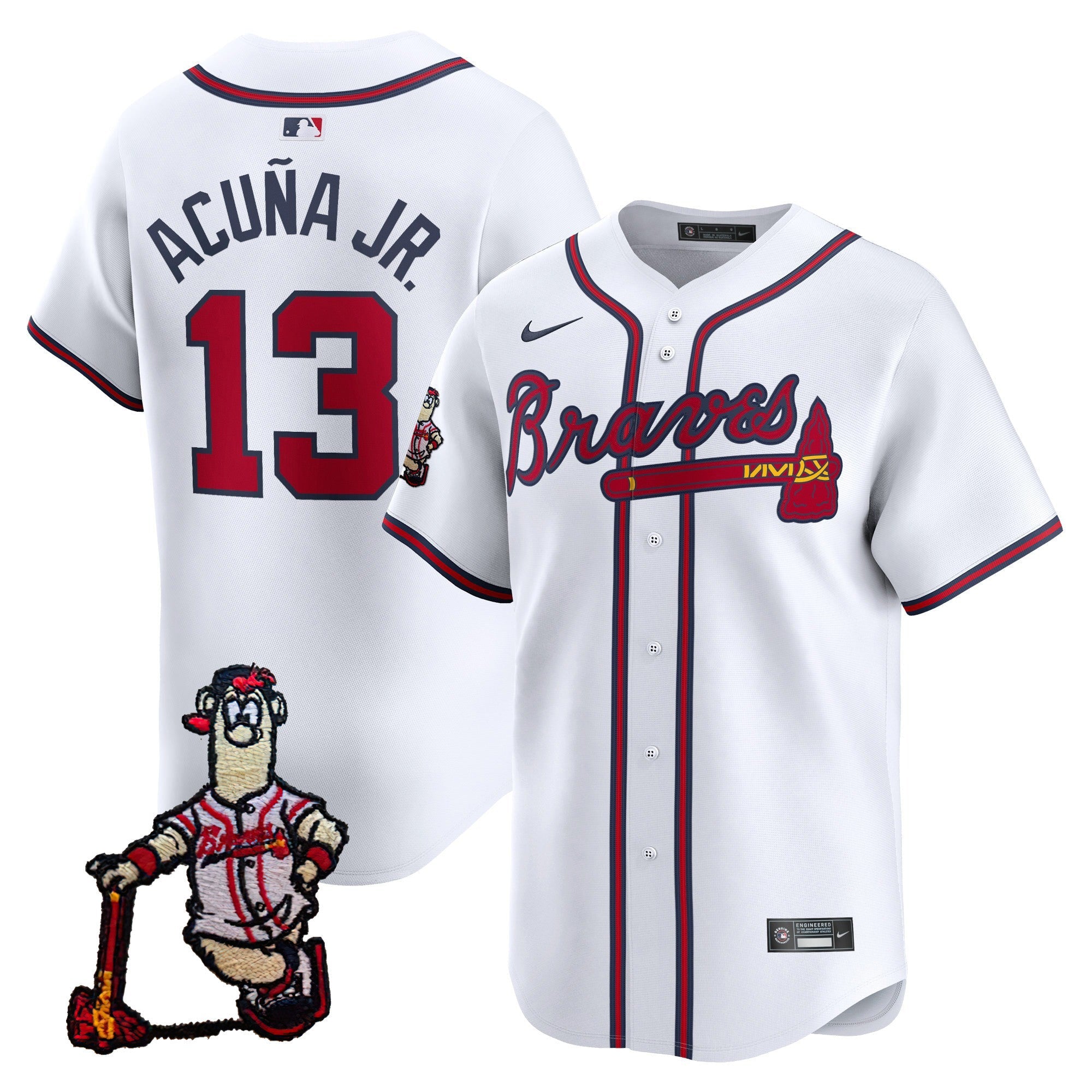 Men’s Atlanta Blooper Patch Vapor Premier Limited Jersey