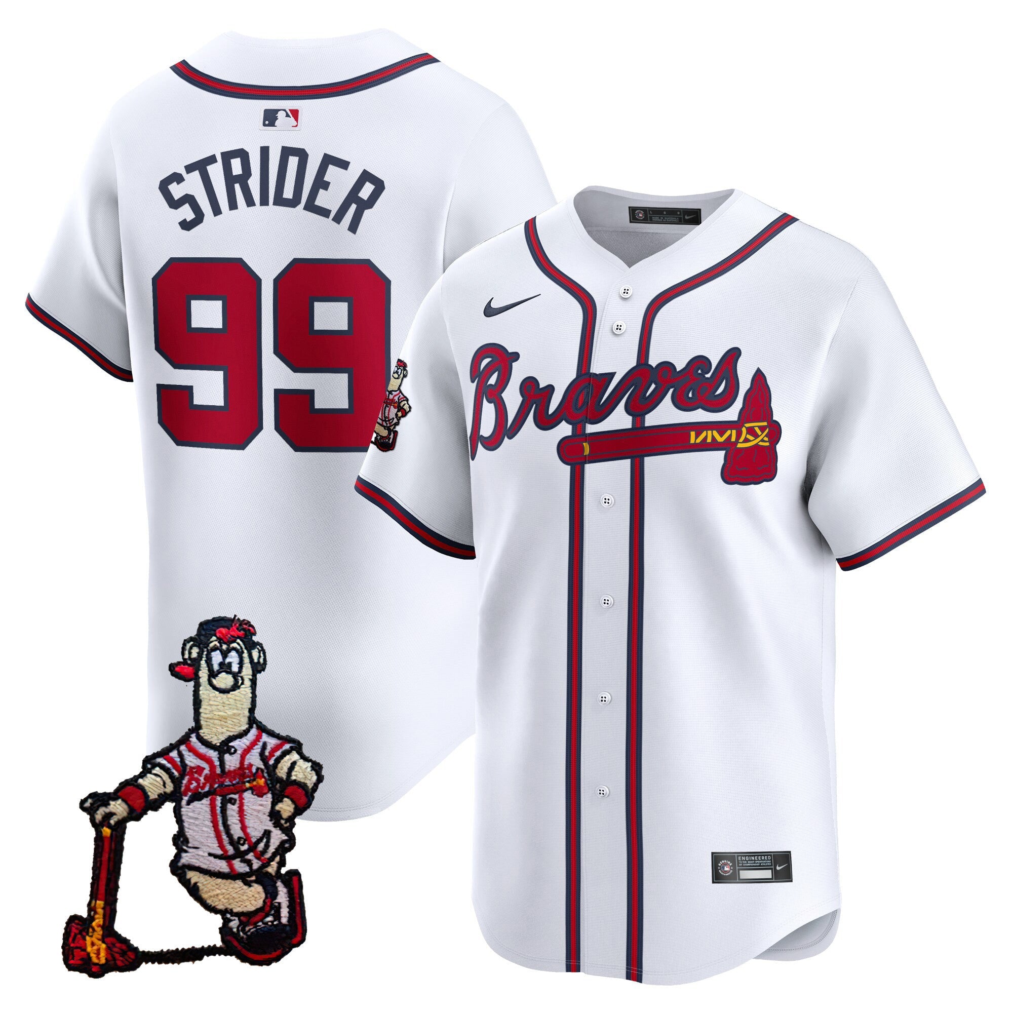 Men’s Atlanta Blooper Patch Vapor Premier Limited Jersey