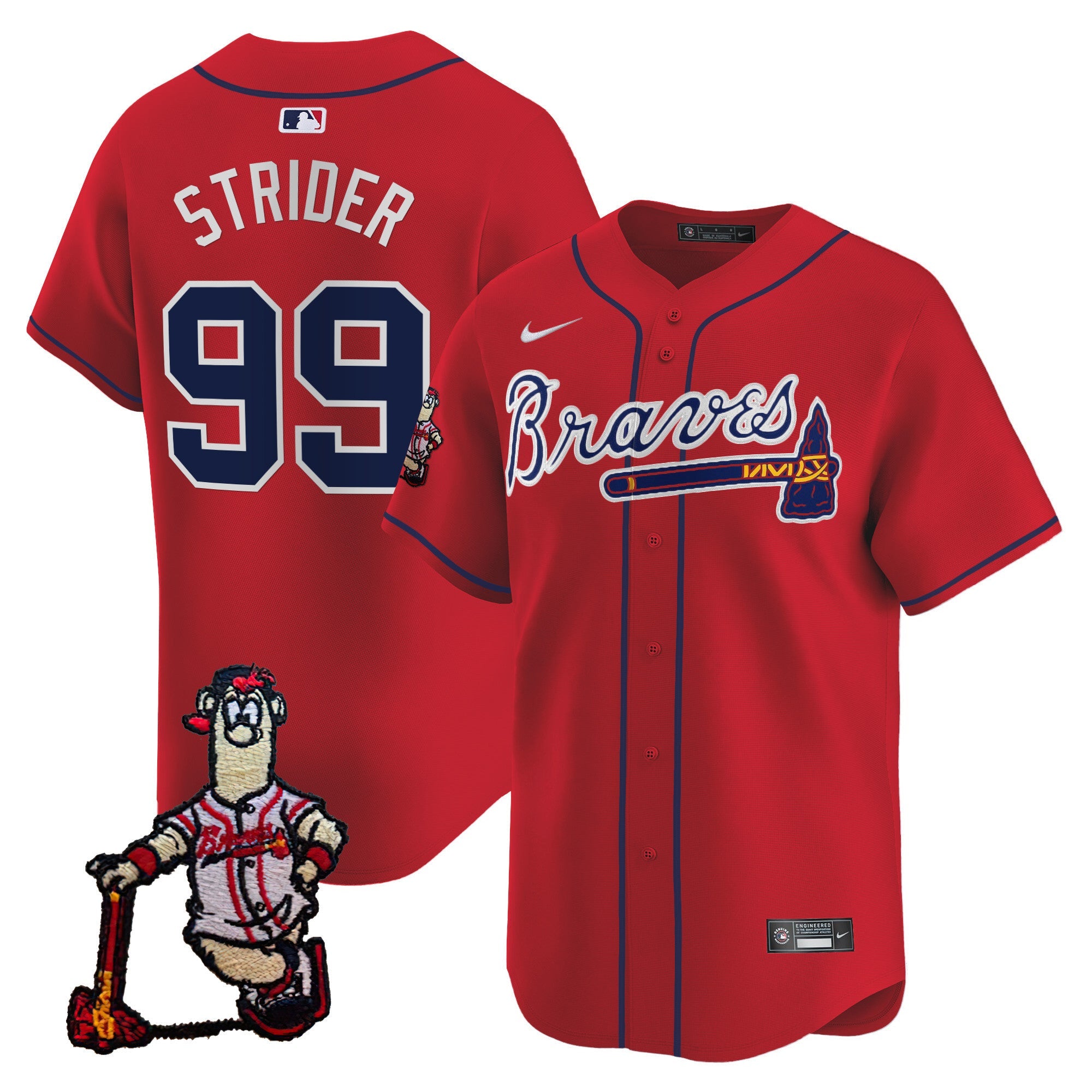 Men’s Atlanta Blooper Patch Vapor Premier Limited Jersey