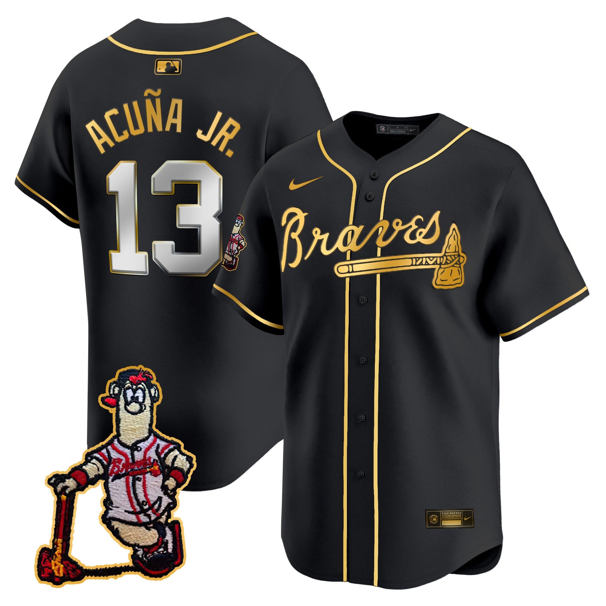 Men’s Atlanta Blooper Patch Vapor Premier Limited Jersey