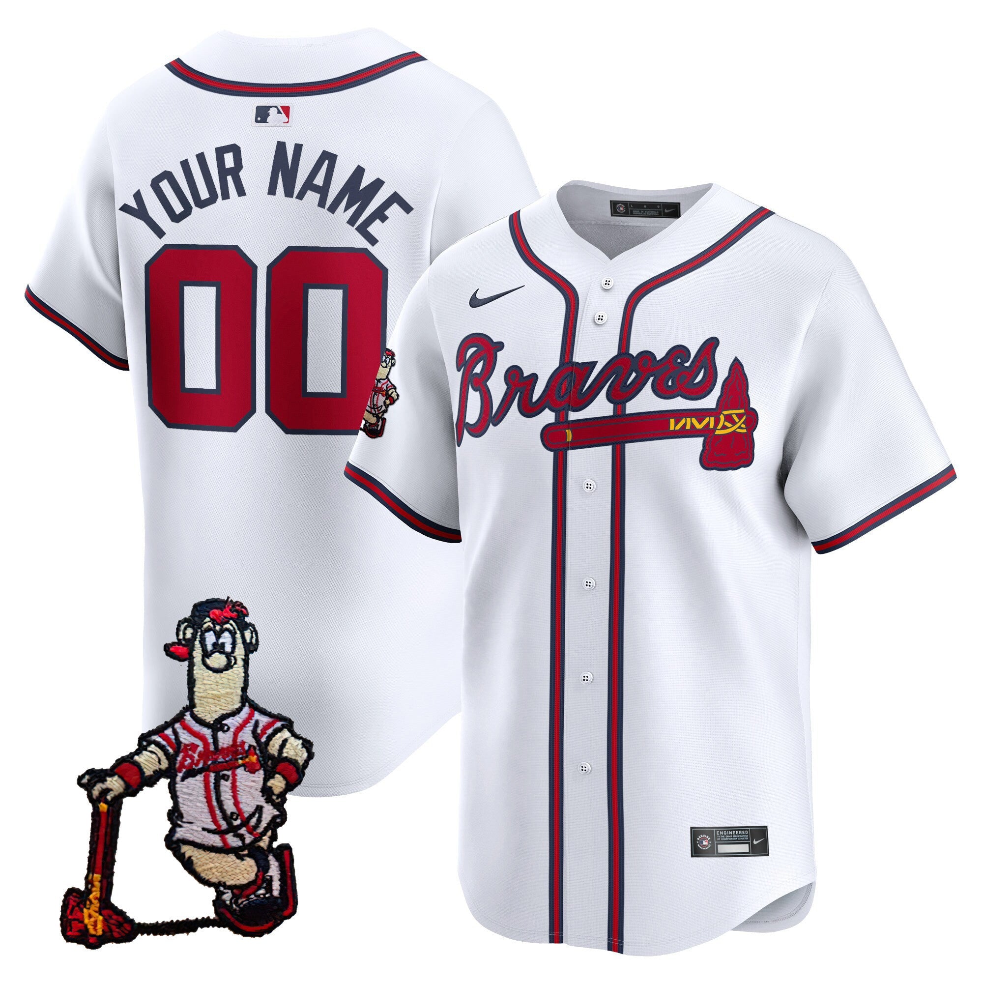 Atlanta Blooper Patch Vapor Premier Limited Custom Jersey
