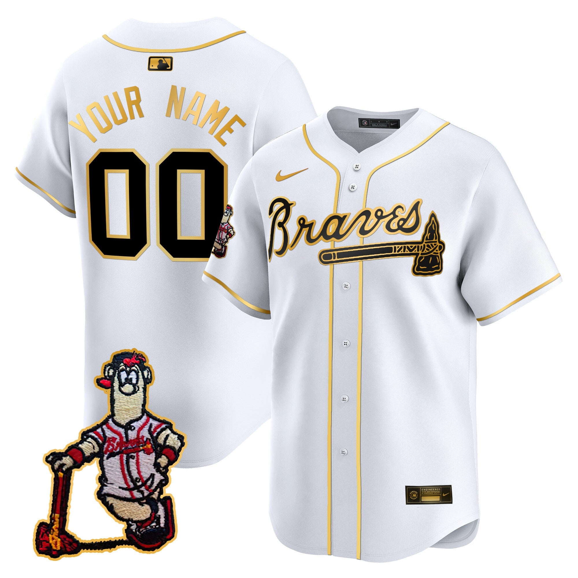 Atlanta Blooper Patch Vapor Premier Limited Custom Jersey