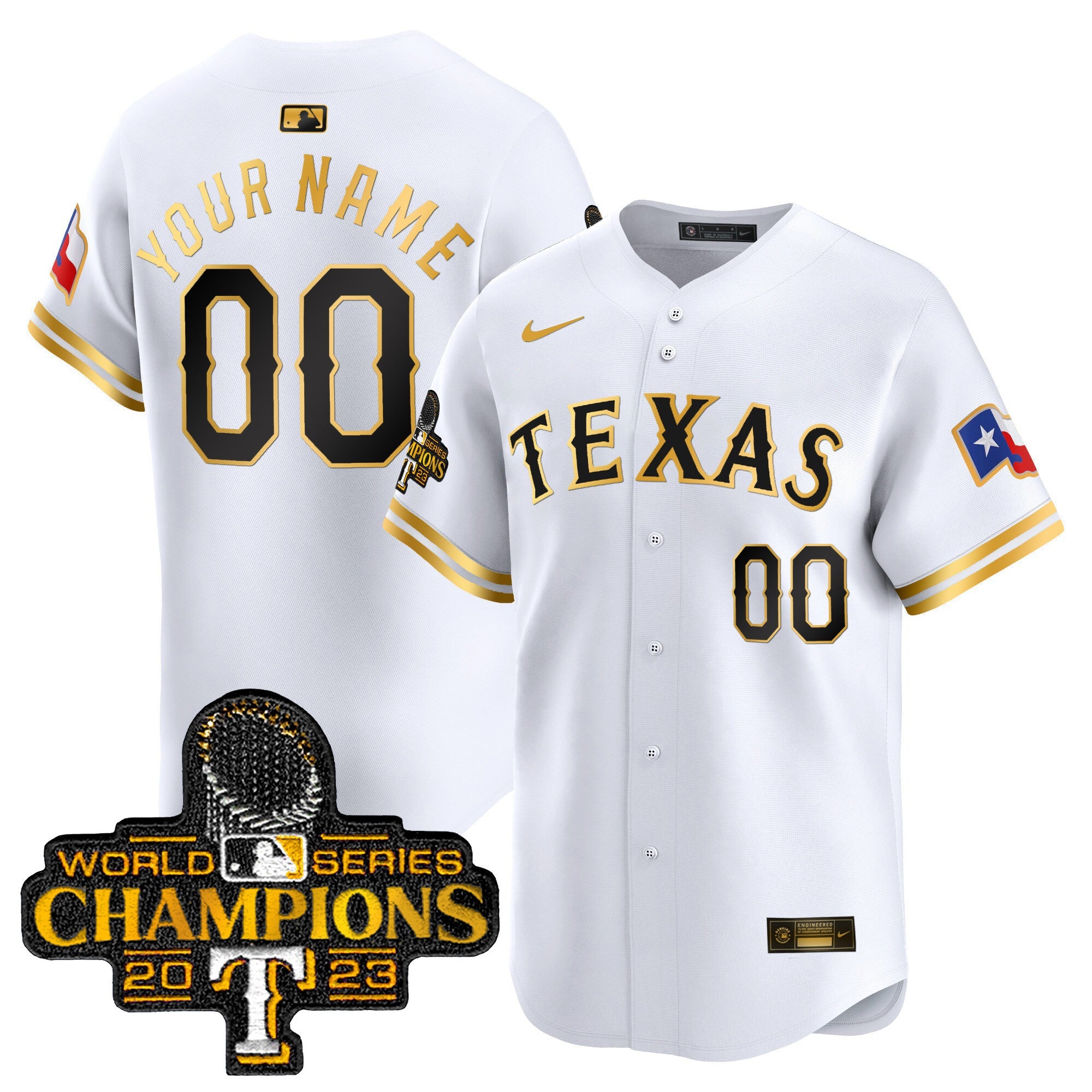 Texas World Series Champions Vapor Premier Limited Custom Jersey