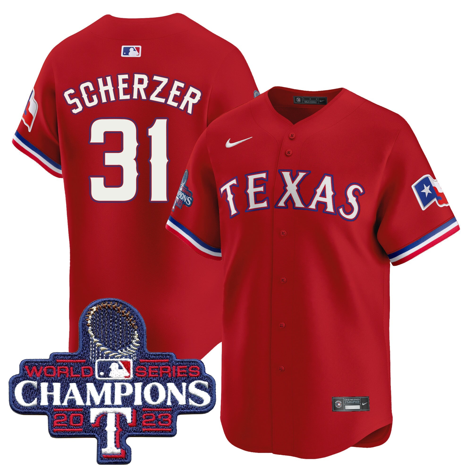 Men’s Texas World Series Champions Vapor Premier Limited Jersey